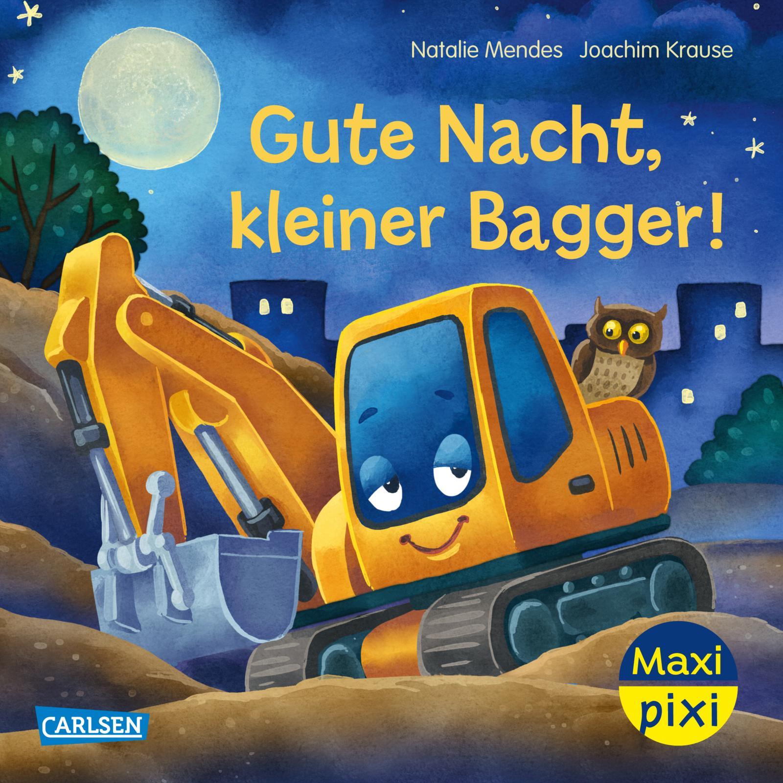 Vorderes Coverbild Maxi Pixi 485: VE 5: Gute Nacht, kleiner Bagger (5 Exemplare)