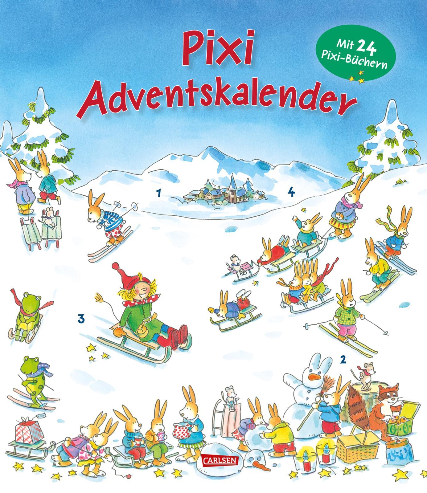 Vorderes Coverbild Pixi Adventskalender als Leporello