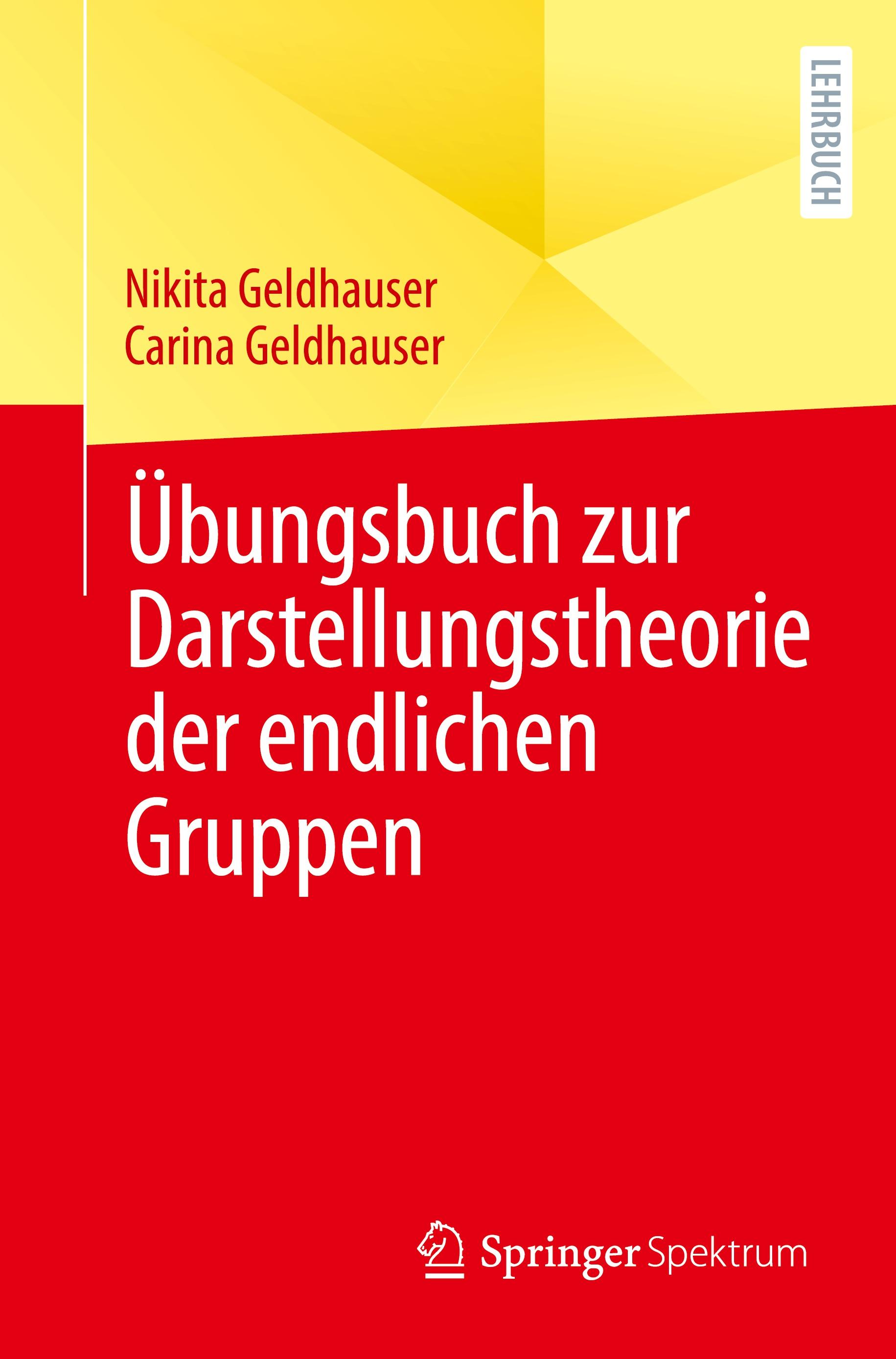 Vorderes Coverbild Übungsbuch zur Darstellungstheorie der endlichen Gruppen