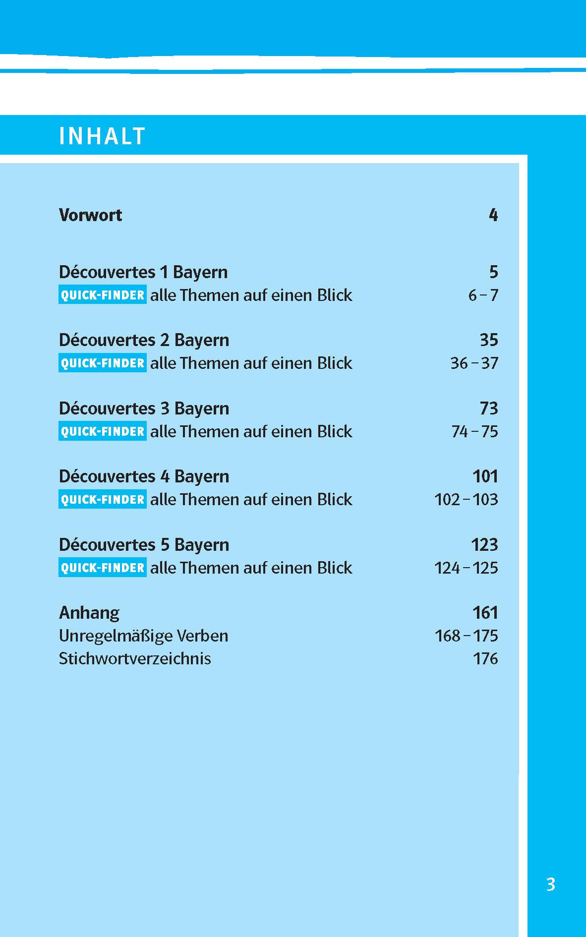 Beispielinhalt (Bild) Découvertes Bayern (ab 2017) kompaktWissen 1.-5. Lernjahr