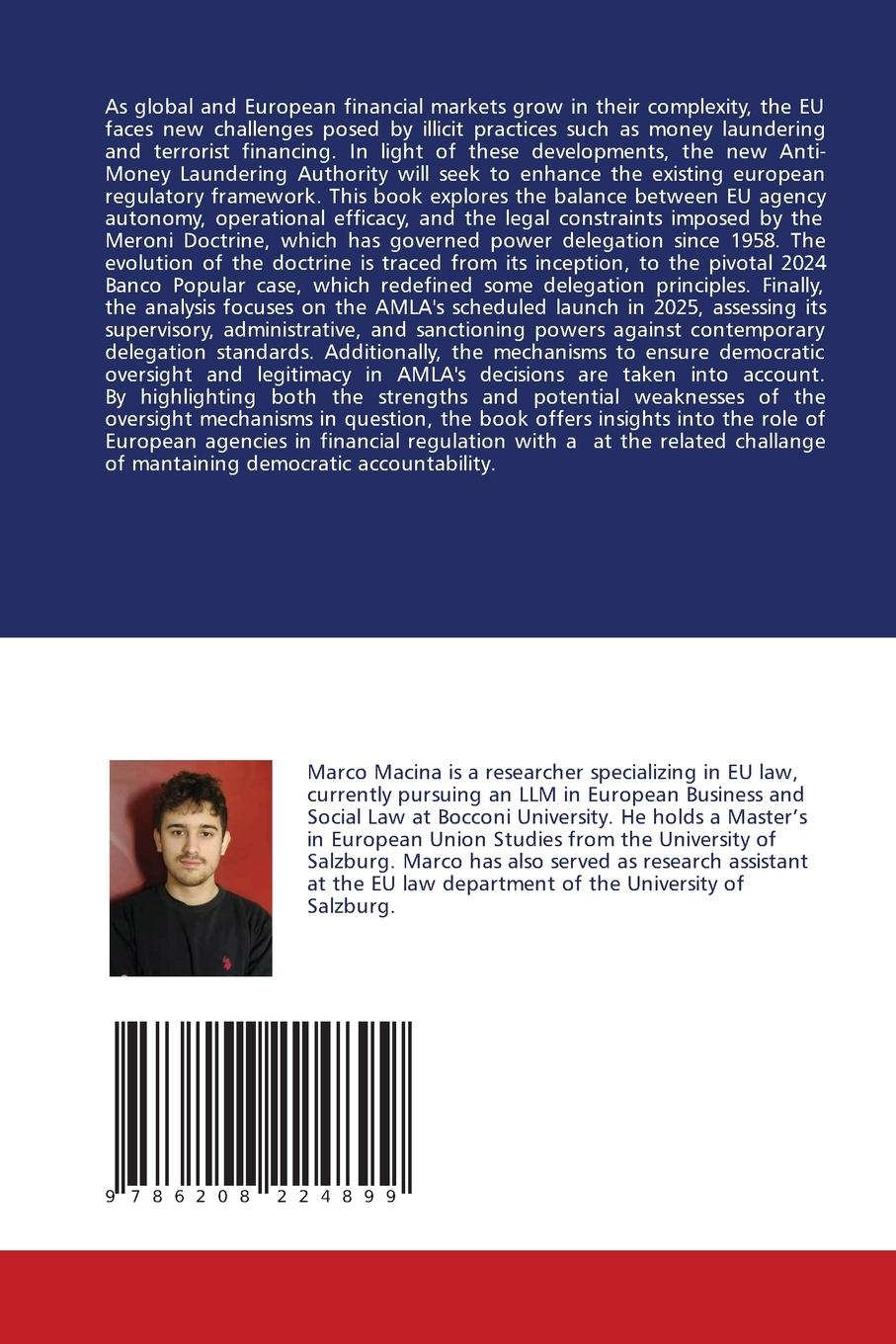 Rückseitencover Delegation and Accountability in EU Law