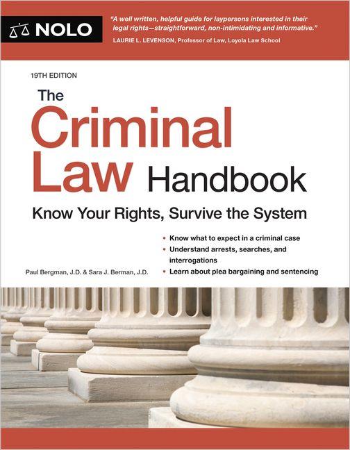 Vorderes Coverbild The Criminal Law Handbook