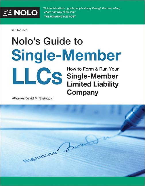 Vorderes Coverbild Nolo's Guide to Single-Member Llcs