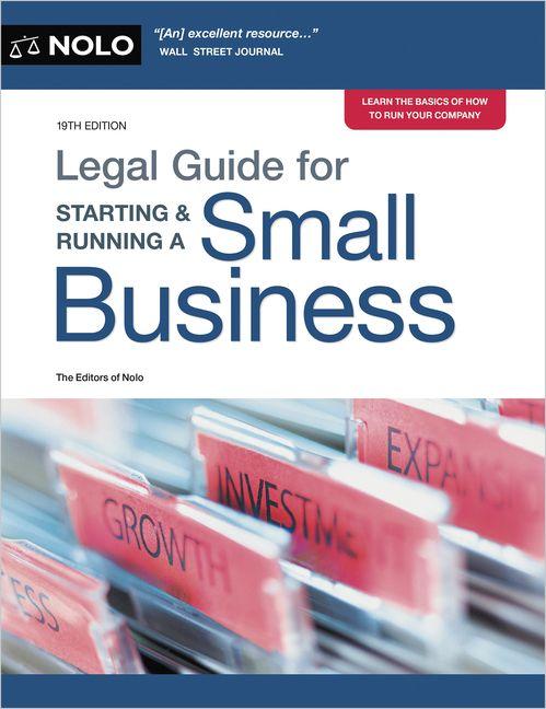 Vorderes Coverbild Legal Guide for Starting & Running a Small Business