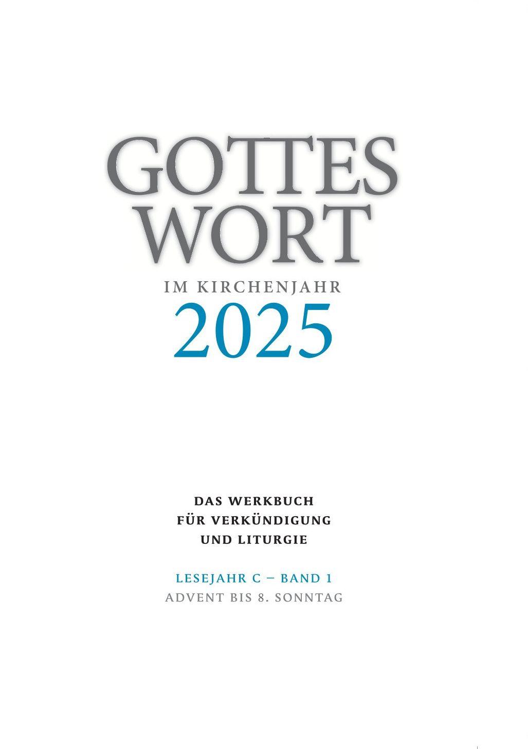 Vorderes Coverbild Gottes Wort im Kirchenjahr