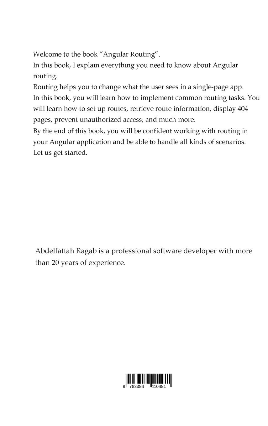Rückseitencover Angular Routing