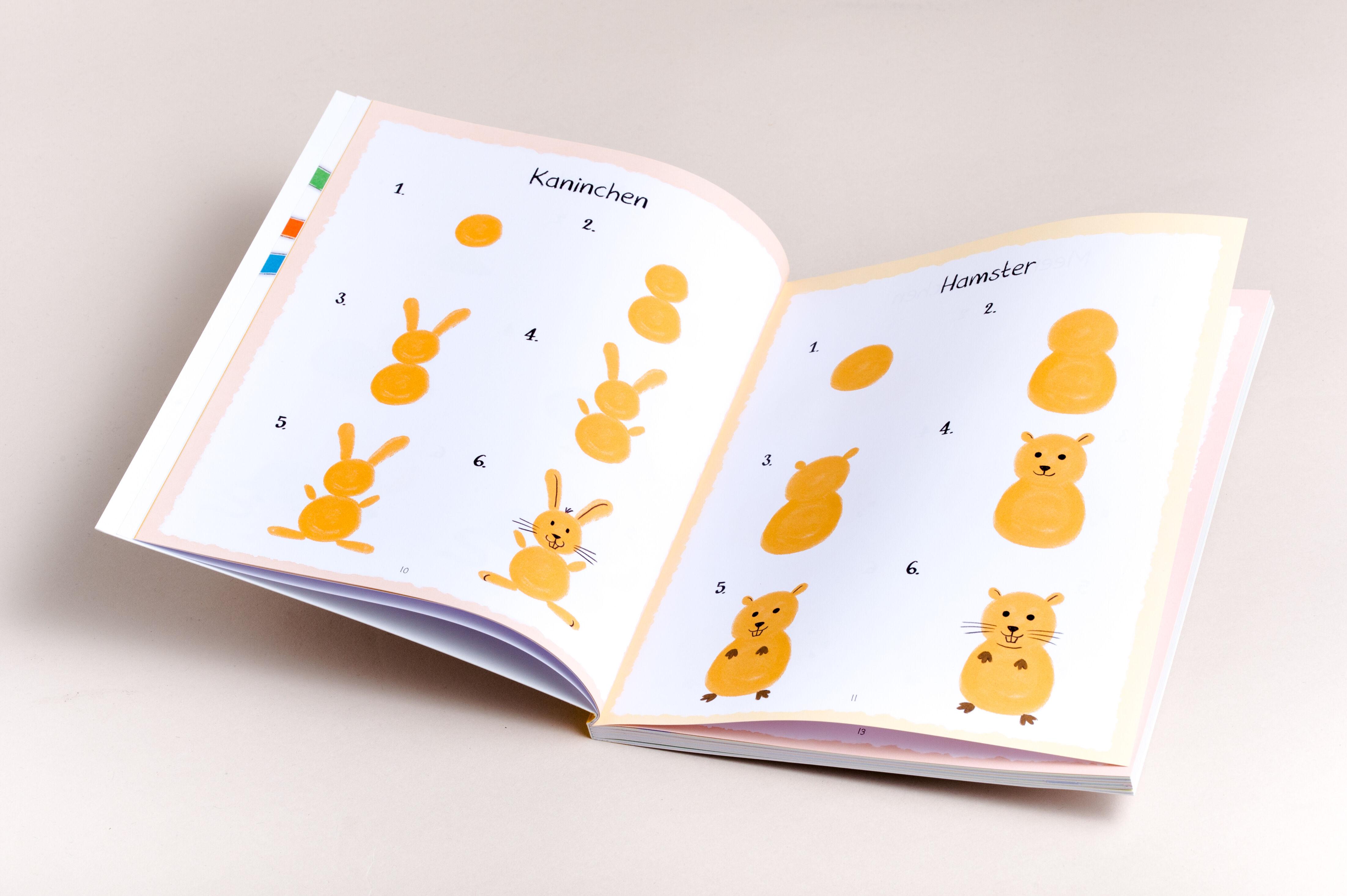 Beispielinhalt (Bild) Meine erste Mal- und Zeichenschule - Tiere. Ab 4 Jahren