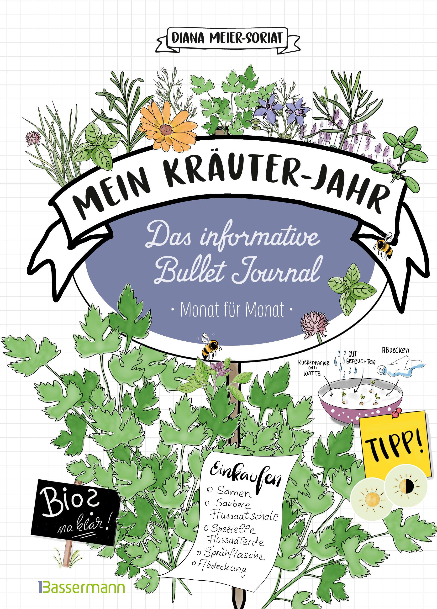 Vorderes Coverbild Mein Kräuter-Jahr  - Das informative Bullet Journal - Monat für Monat