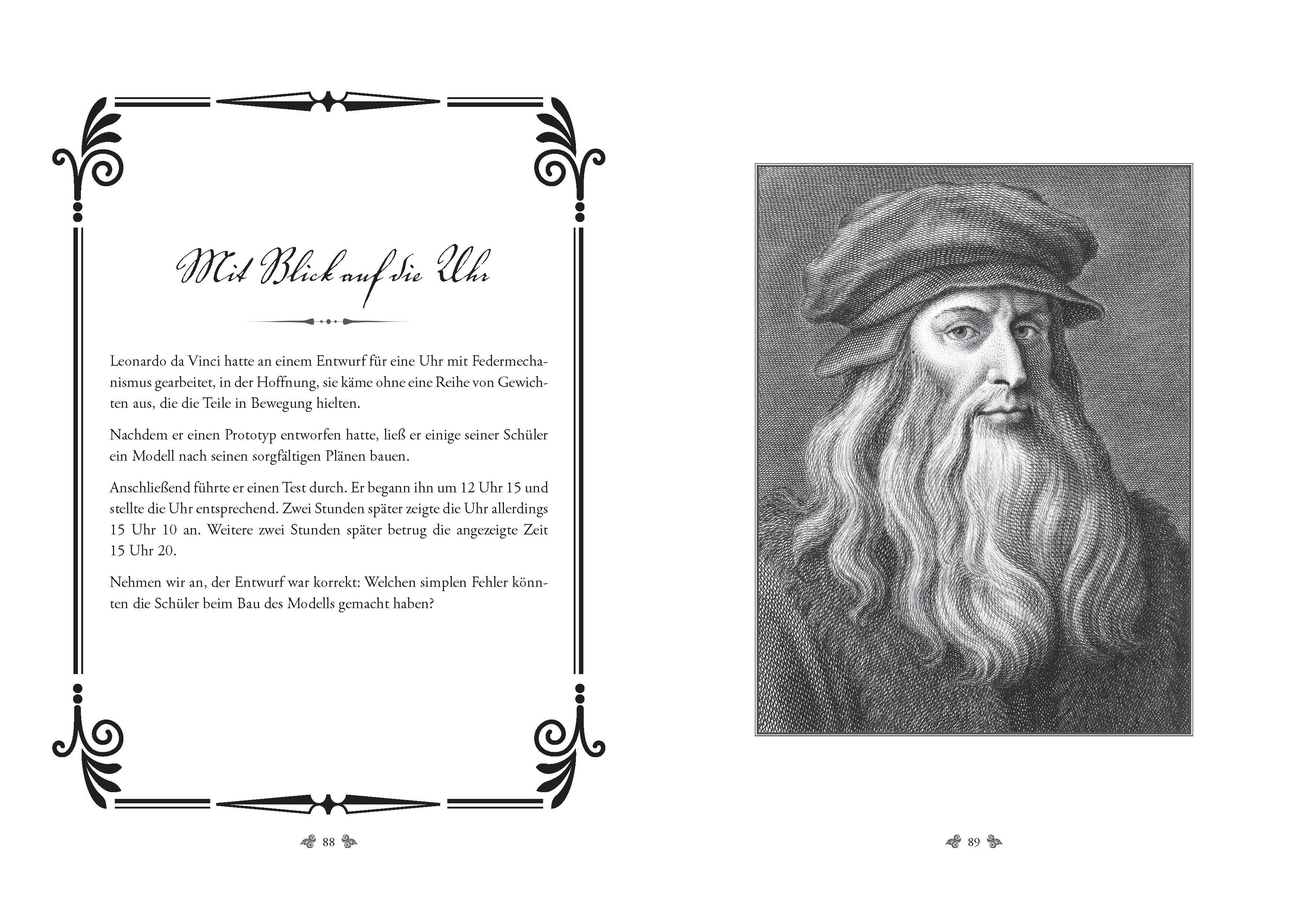 Beispielinhalt (Bild) Logikrätsel - Leonardo da Vinci  - Geniale Denkaufgaben - inspiriert vom Meister der Renaissance