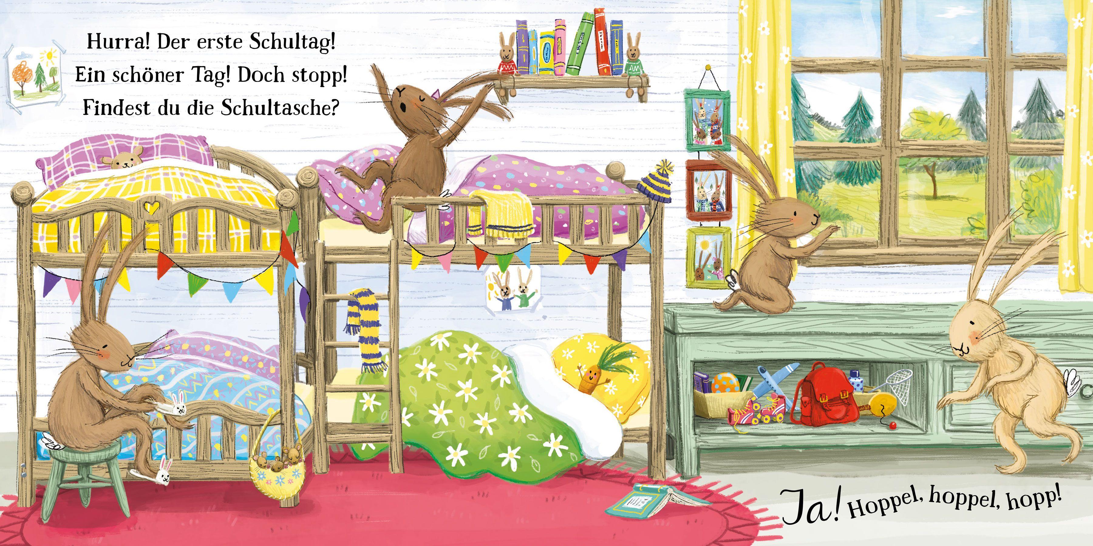Beispielinhalt (Bild) Die Hasenbande: Der erste Schultag
