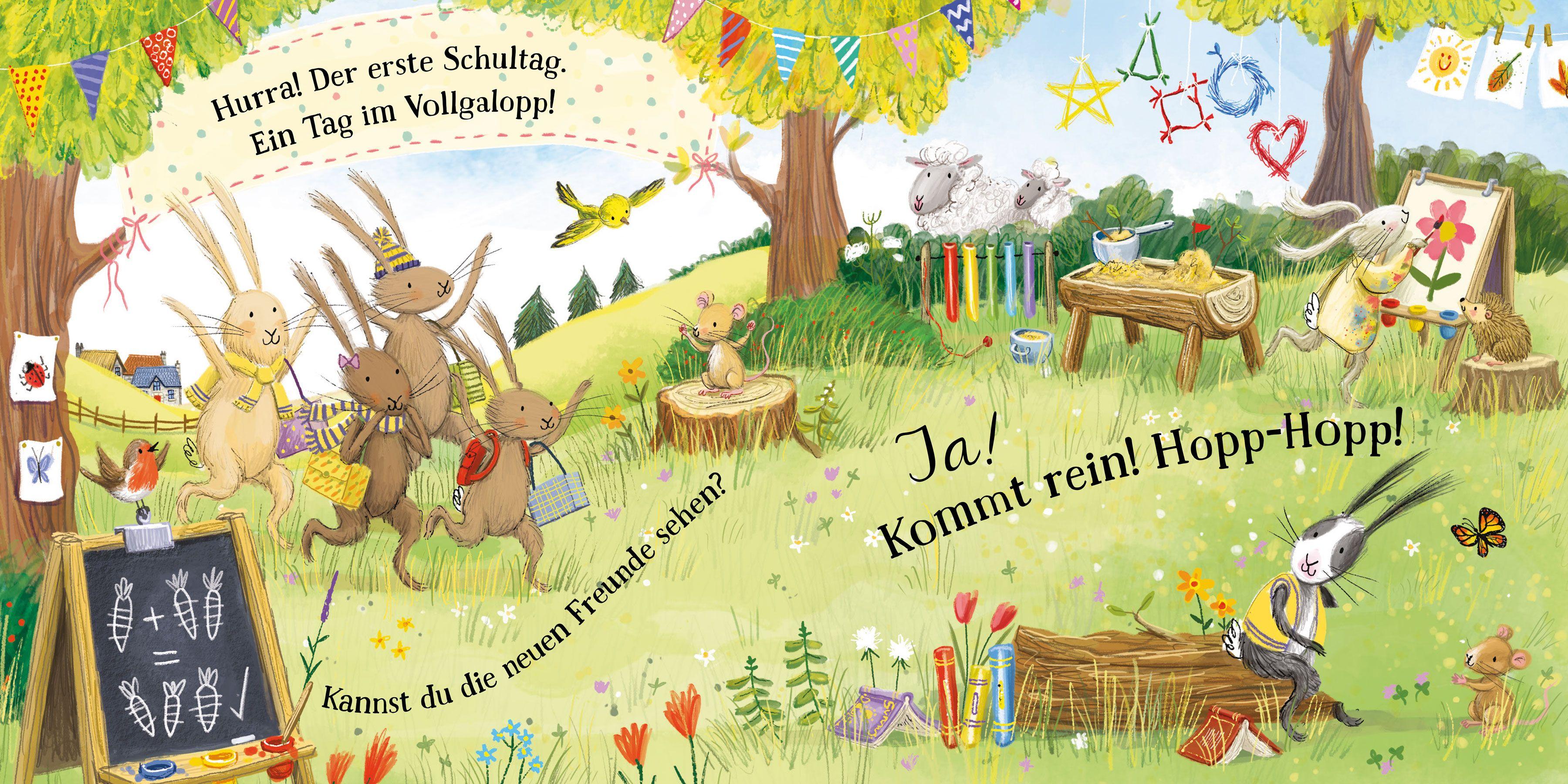 Beispielinhalt (Bild) Die Hasenbande: Der erste Schultag