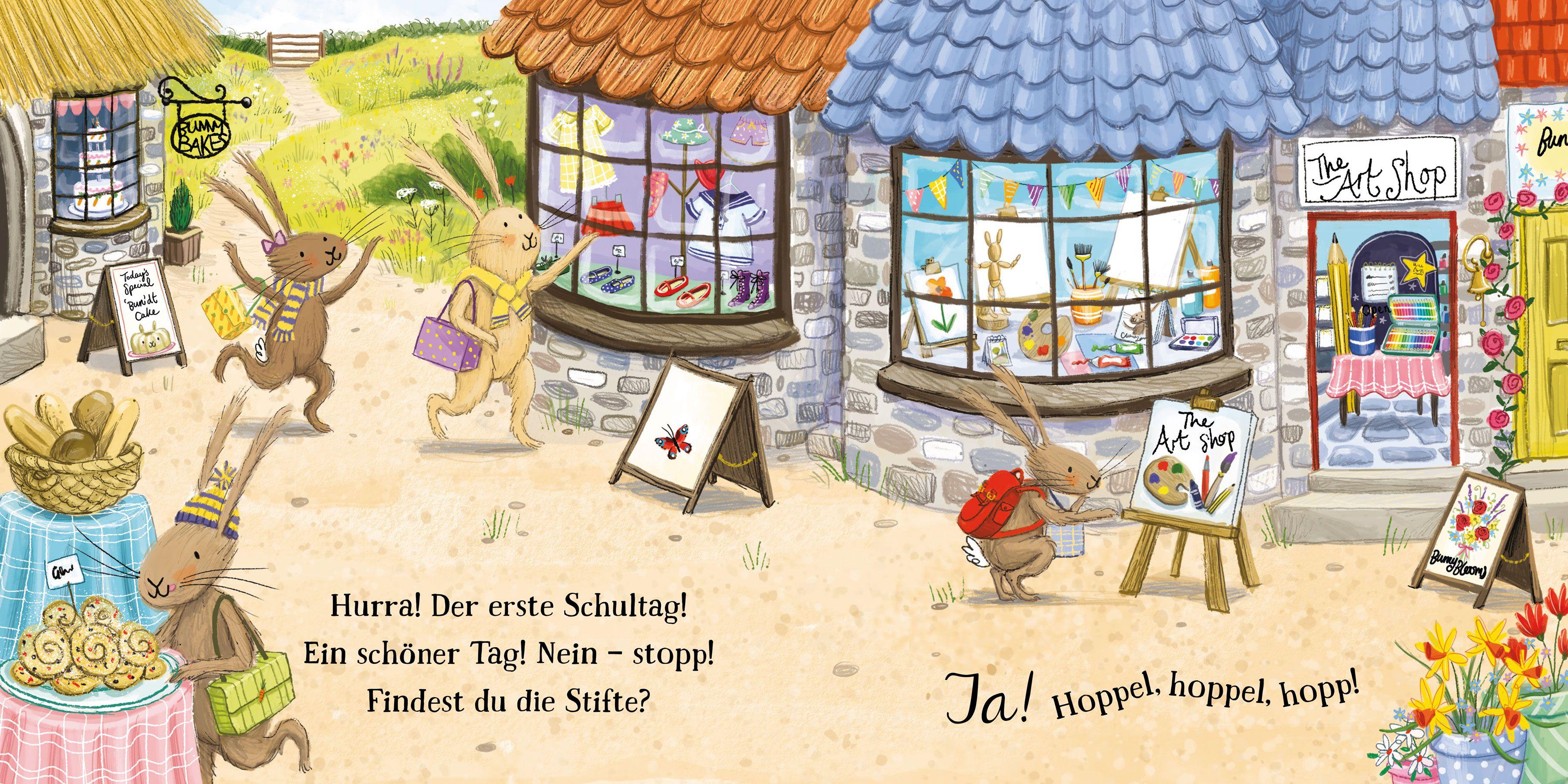 Beispielinhalt (Bild) Die Hasenbande: Der erste Schultag