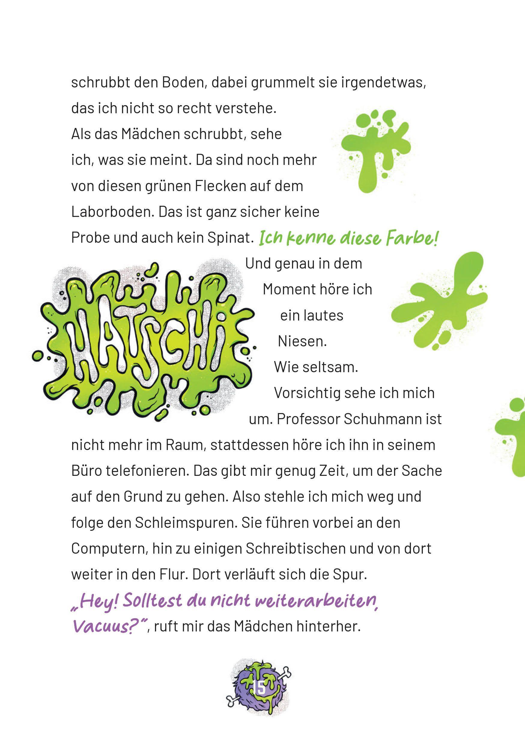 Beispielinhalt (Bild) Ungeheuer schleimig (Band 2)