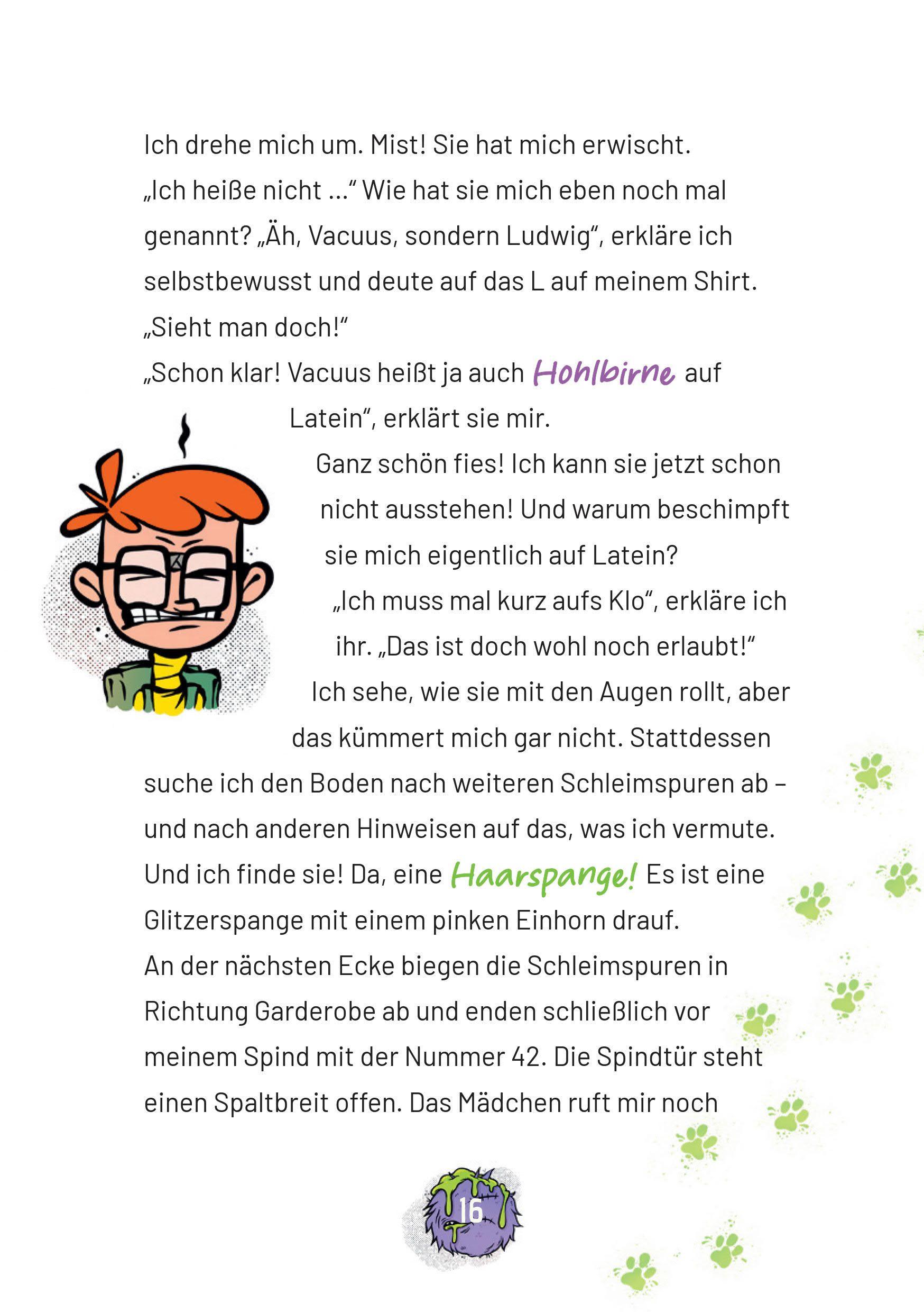 Beispielinhalt (Bild) Ungeheuer schleimig (Band 2)