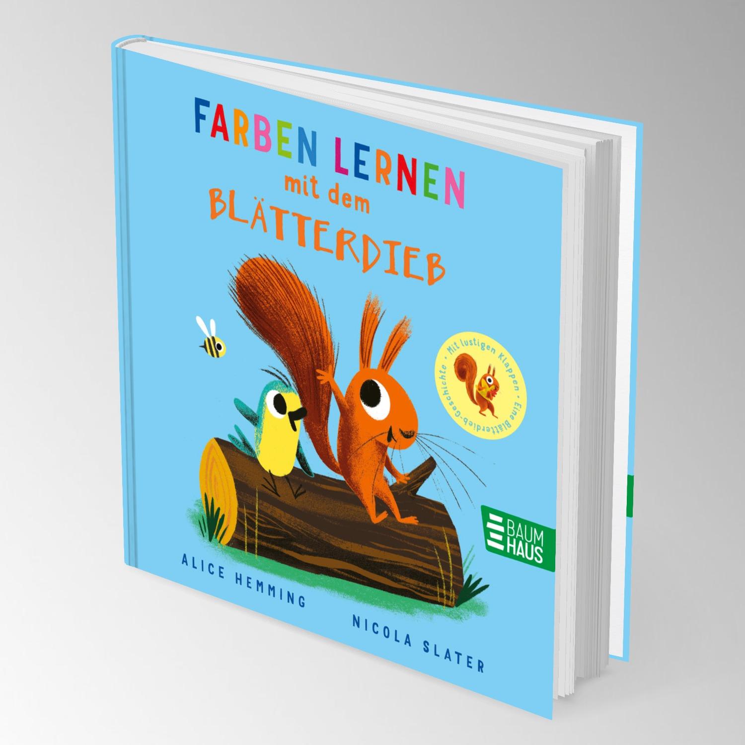 Beispielinhalt (Bild) Farben lernen mit dem Blätterdieb