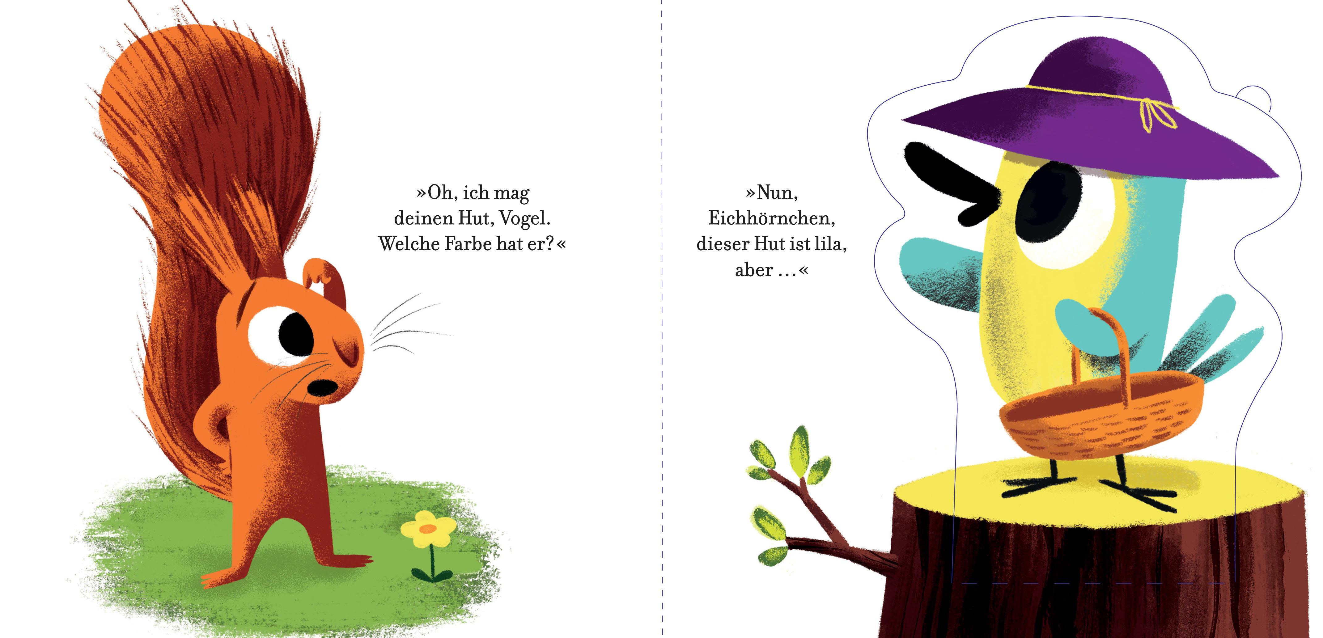 Beispielinhalt (Bild) Farben lernen mit dem Blätterdieb