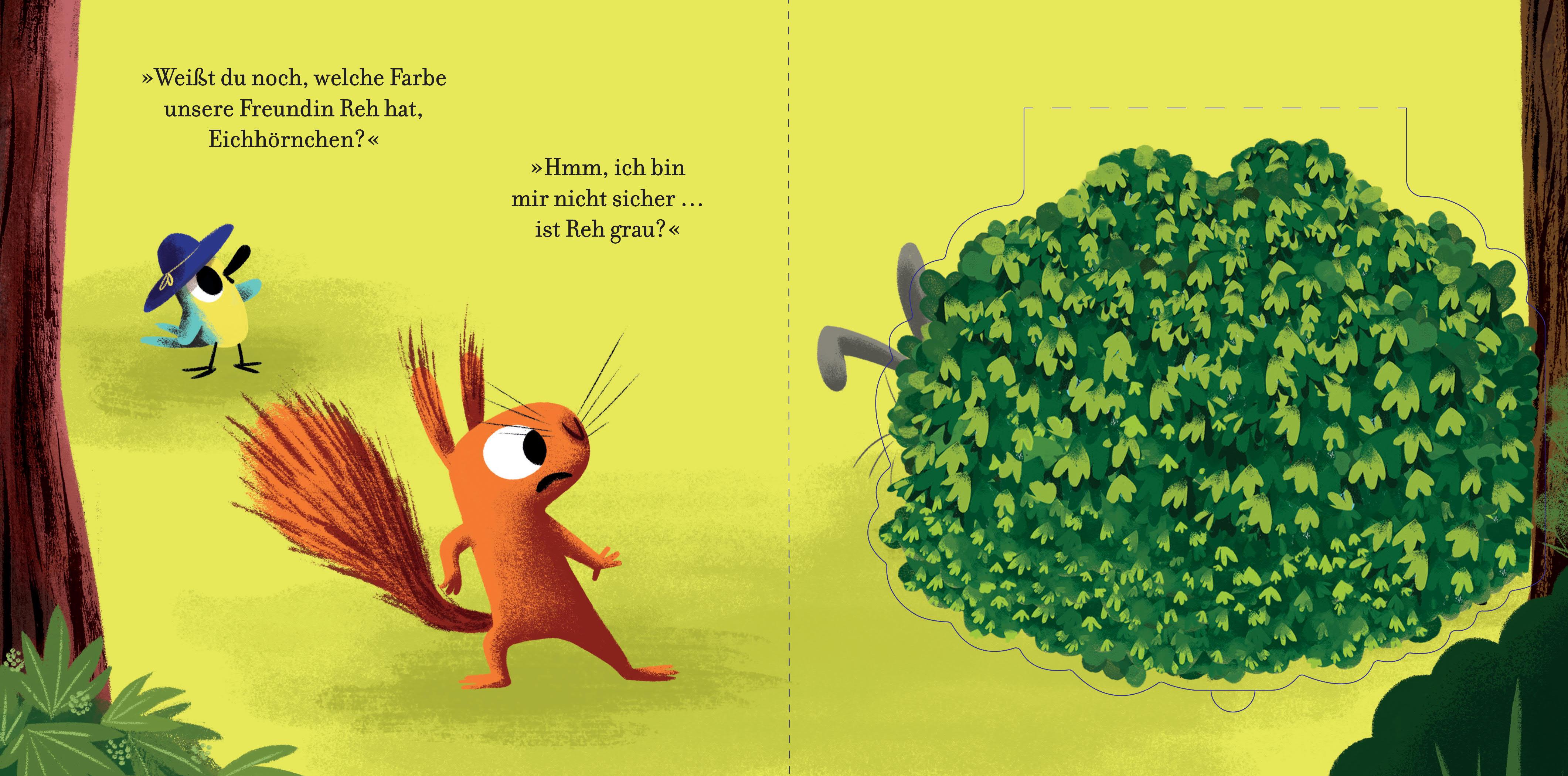 Beispielinhalt (Bild) Farben lernen mit dem Blätterdieb