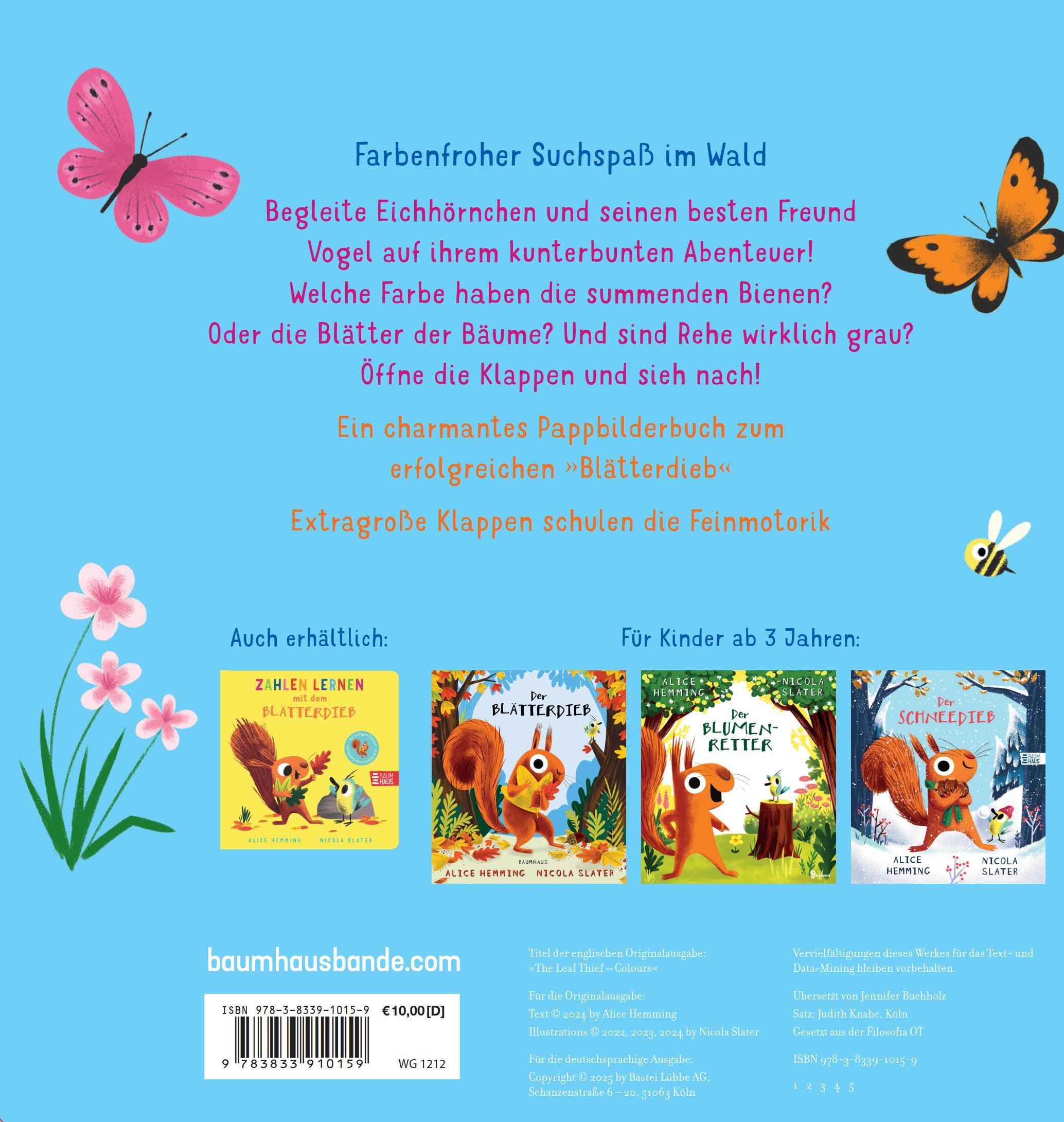 Beispielinhalt (Bild) Farben lernen mit dem Blätterdieb