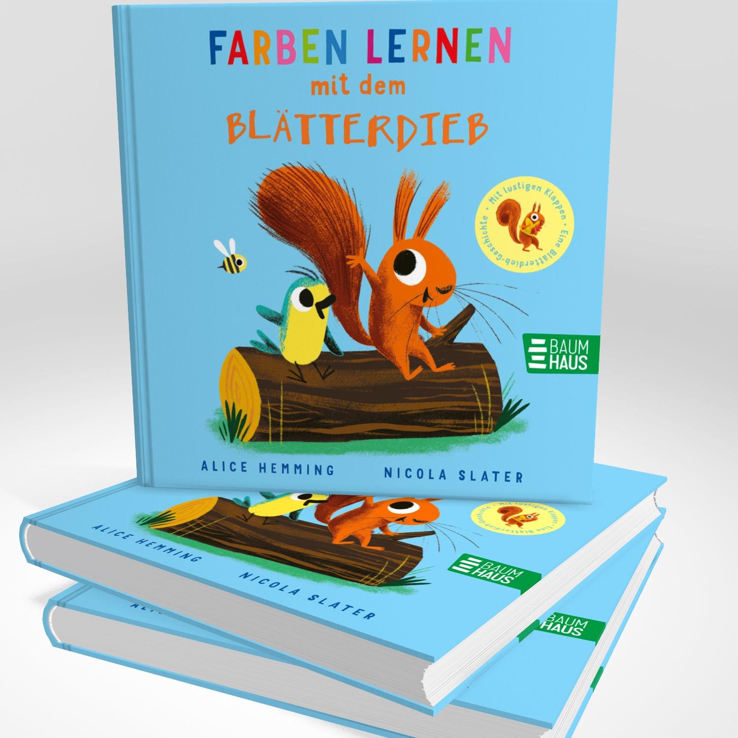 Beispielinhalt (Bild) Farben lernen mit dem Blätterdieb