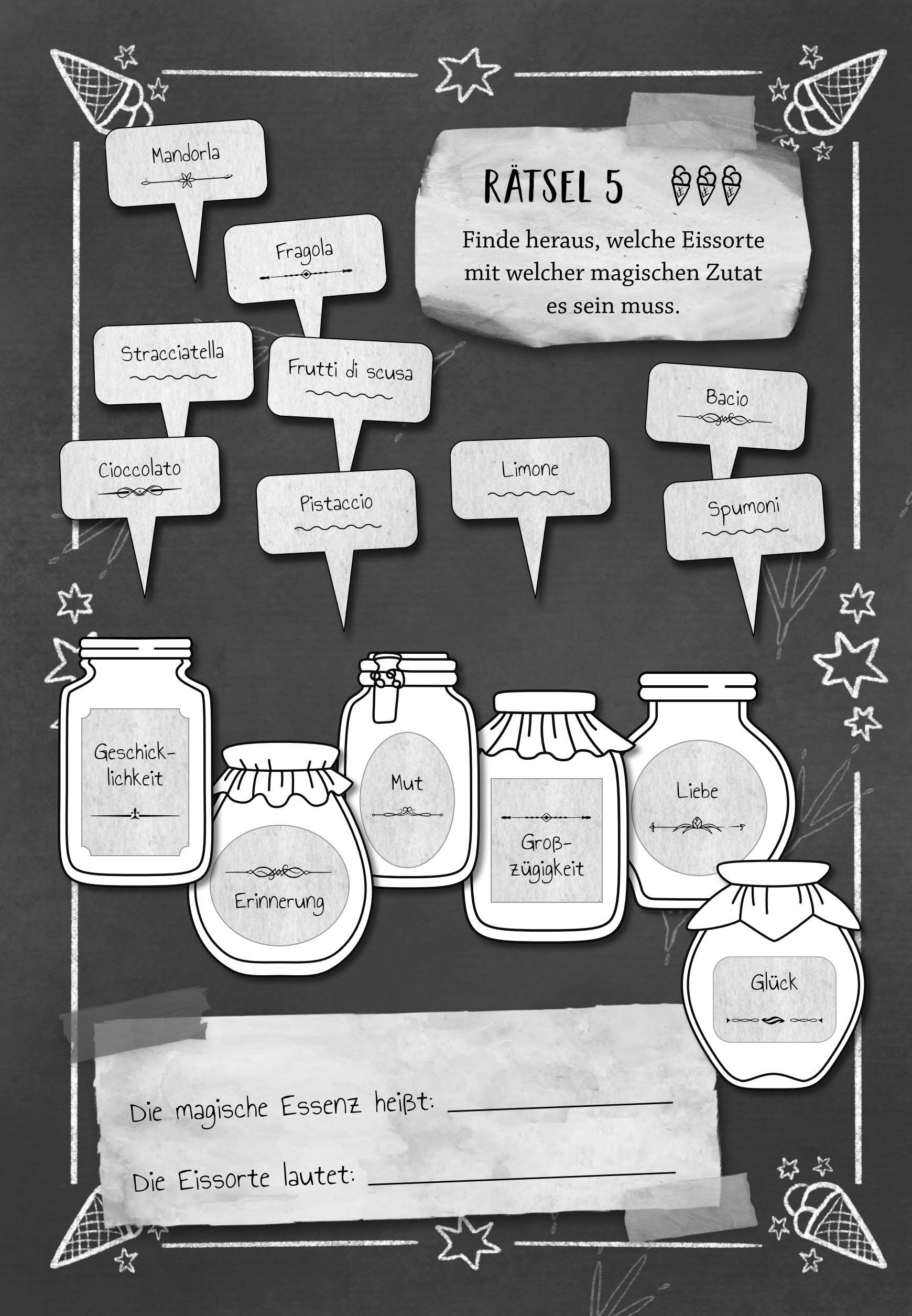 Beispielinhalt (Bild) Geheim! Ein Rätselabenteuer - Rette die magische Eis-Akademie