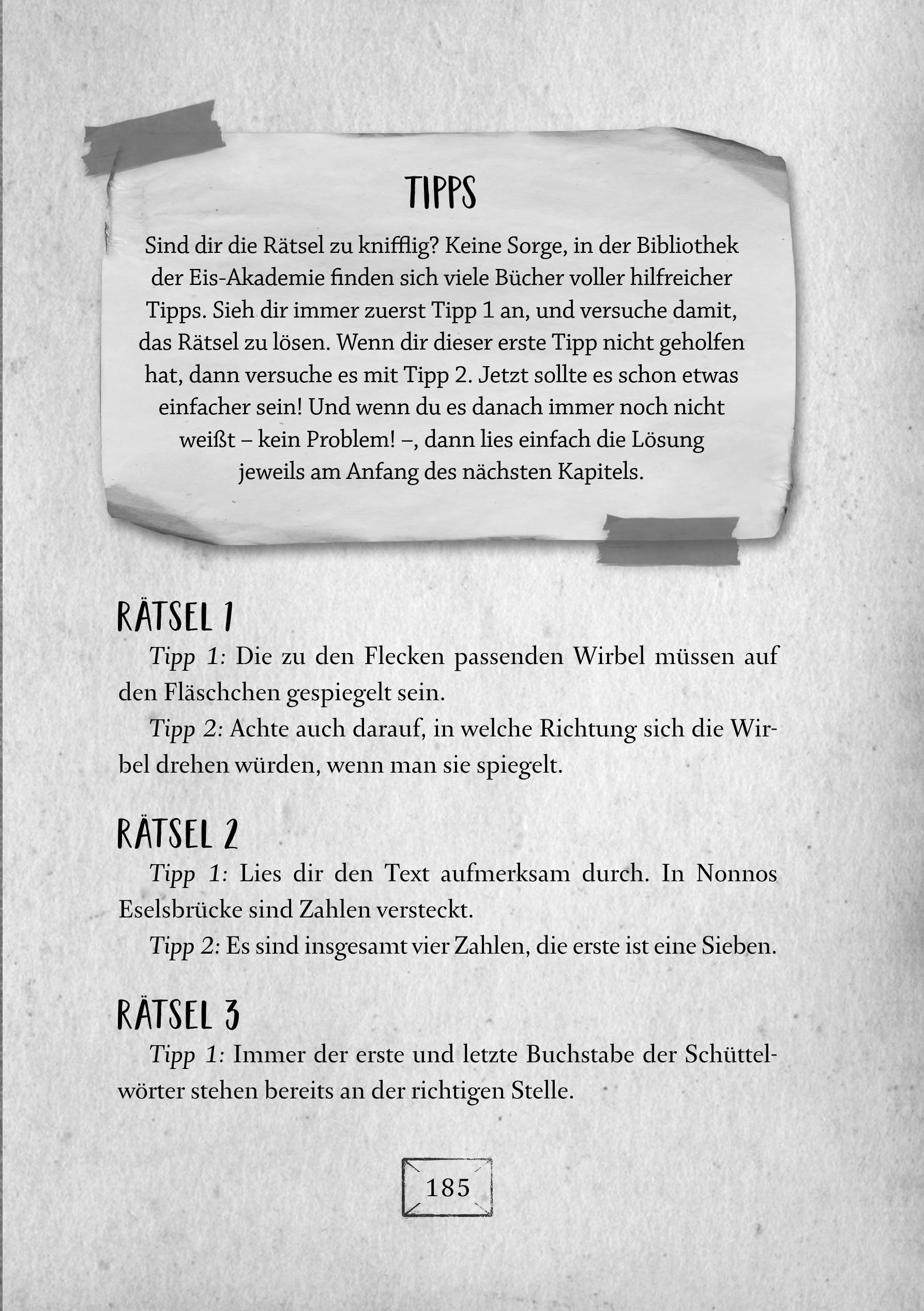 Beispielinhalt (Bild) Geheim! Ein Rätselabenteuer - Rette die magische Eis-Akademie