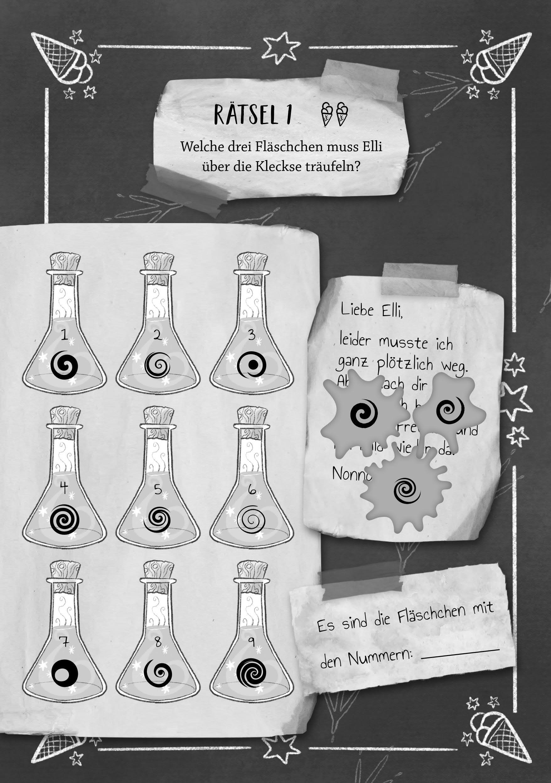 Beispielinhalt (Bild) Geheim! Ein Rätselabenteuer - Rette die magische Eis-Akademie