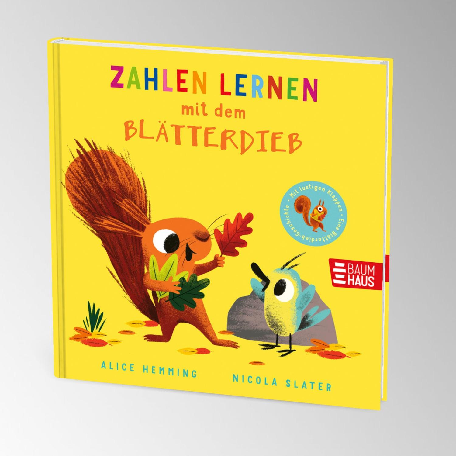 Beispielinhalt (Bild) Zahlen lernen mit dem Blätterdieb