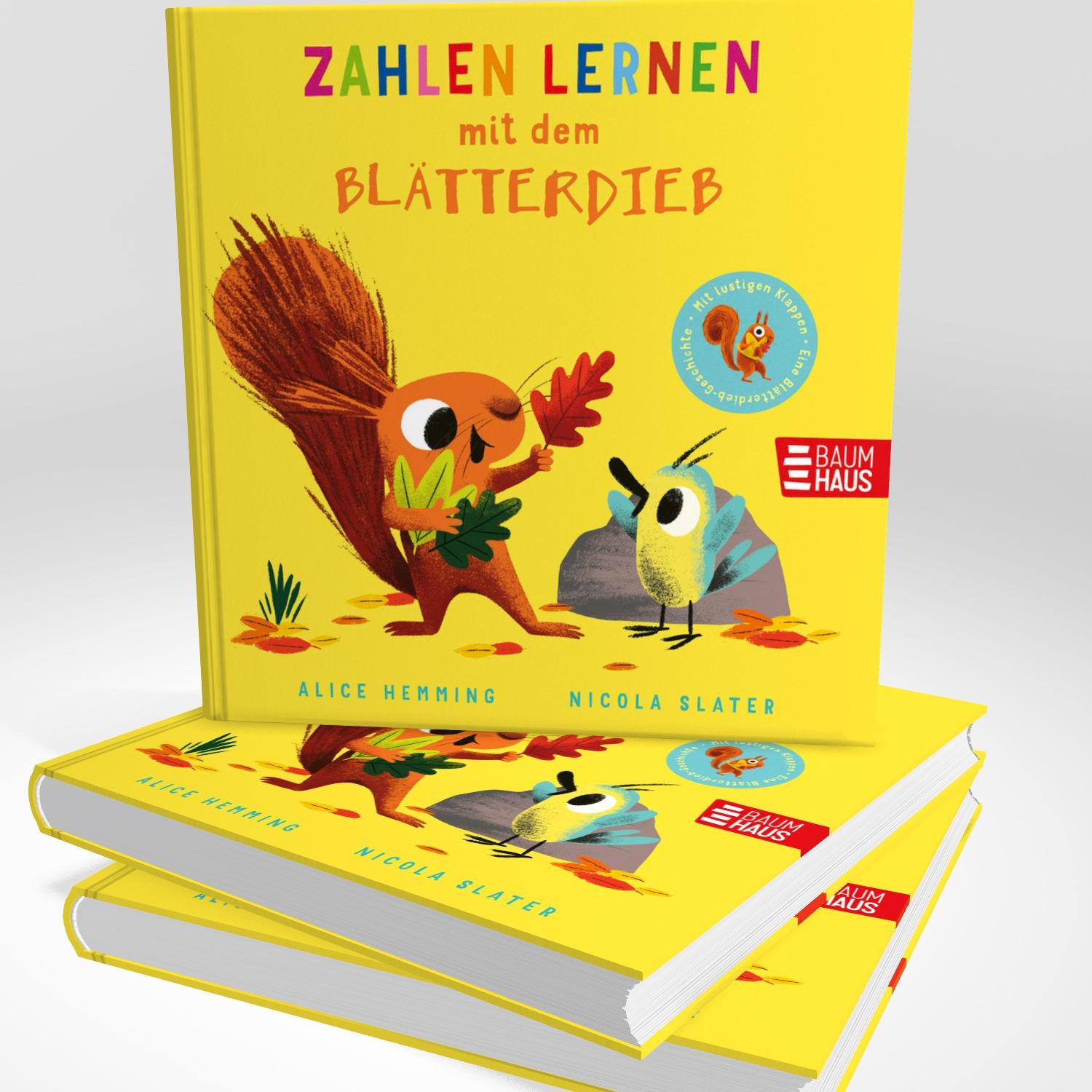 Beispielinhalt (Bild) Zahlen lernen mit dem Blätterdieb