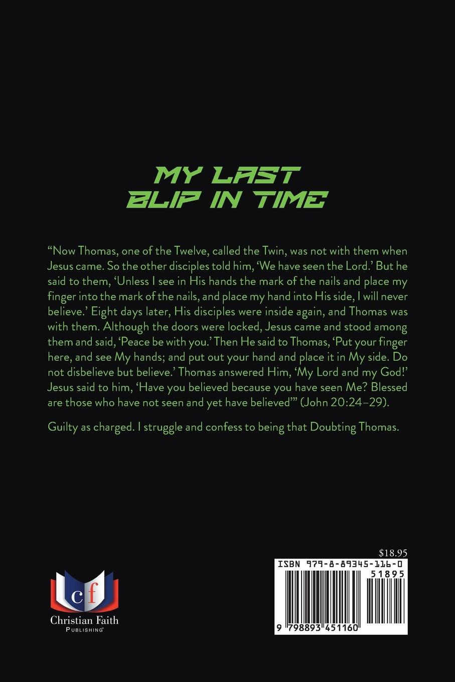 Rückseitencover My Last Blip in Time