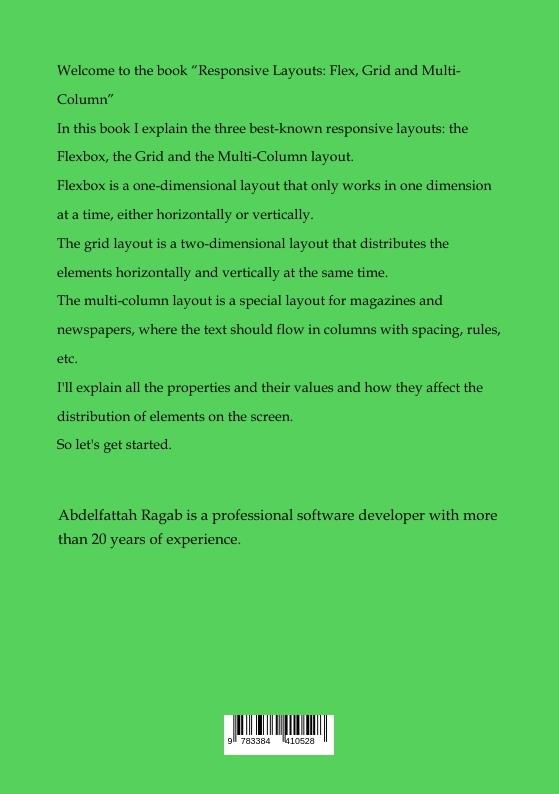 Rückseitencover Responsive Layouts