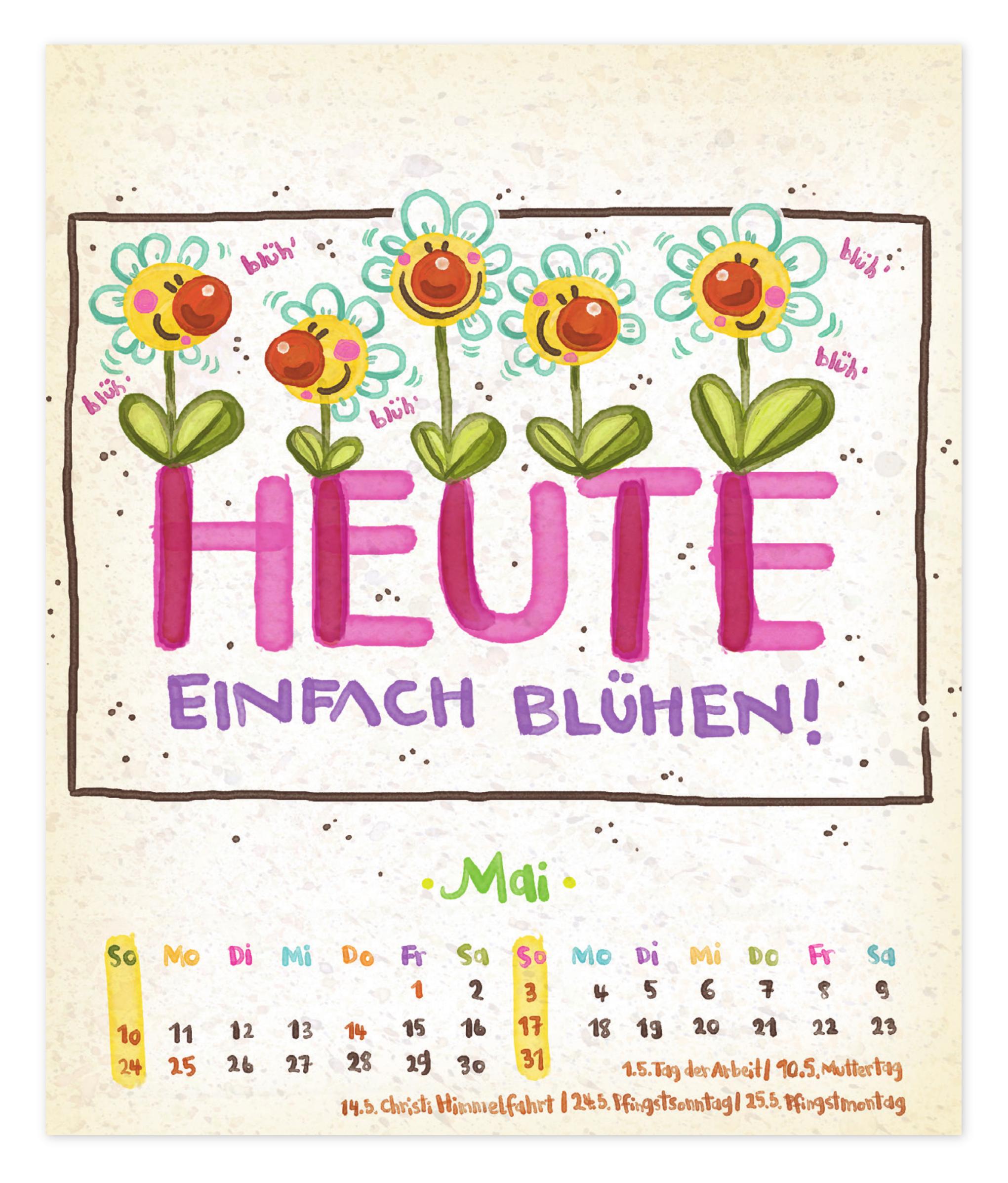 Beispielinhalt (Bild) Der Mutmachkalender 2026