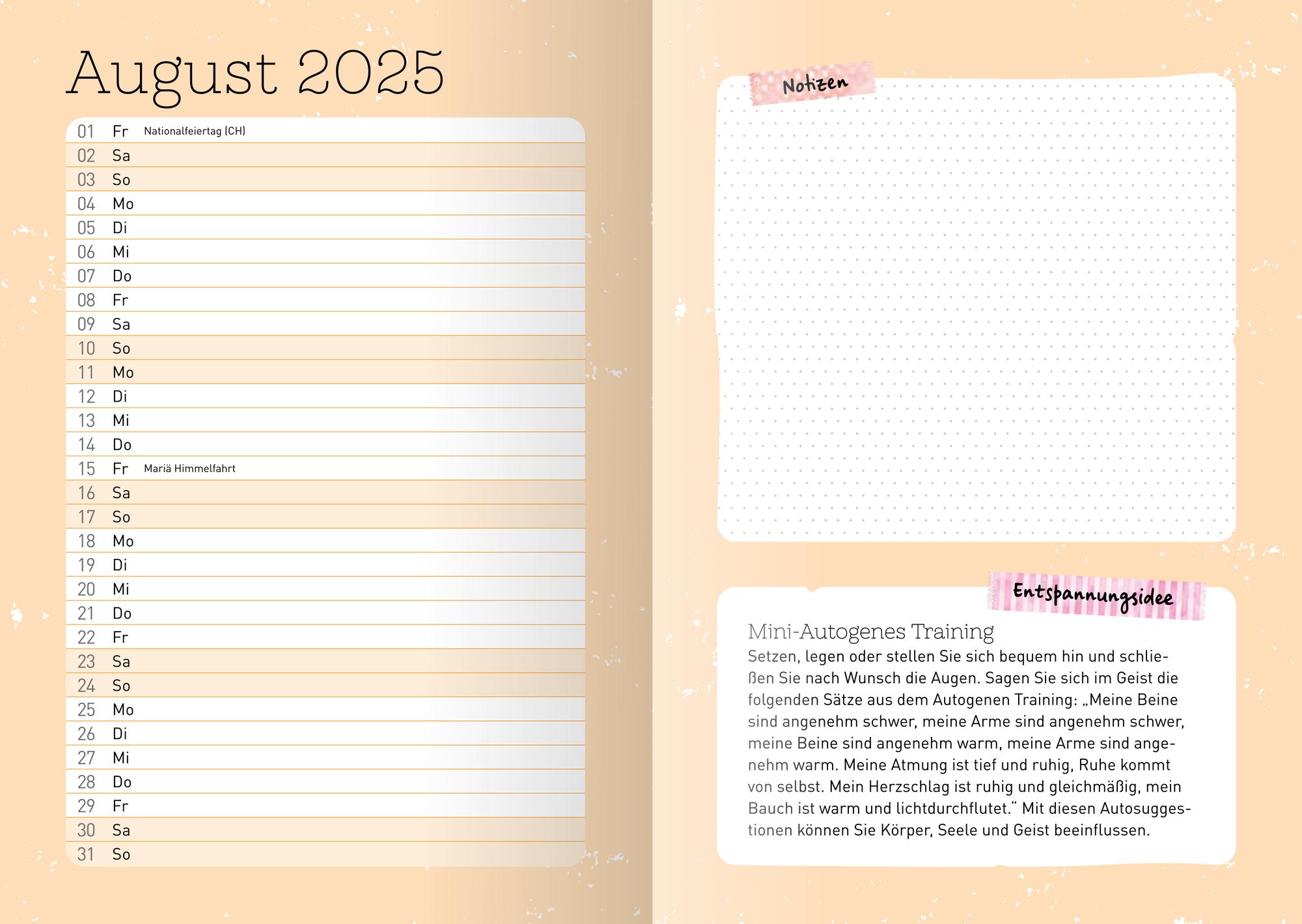 Beispielinhalt (Bild) Der Kita-Planer 2025 / 2026