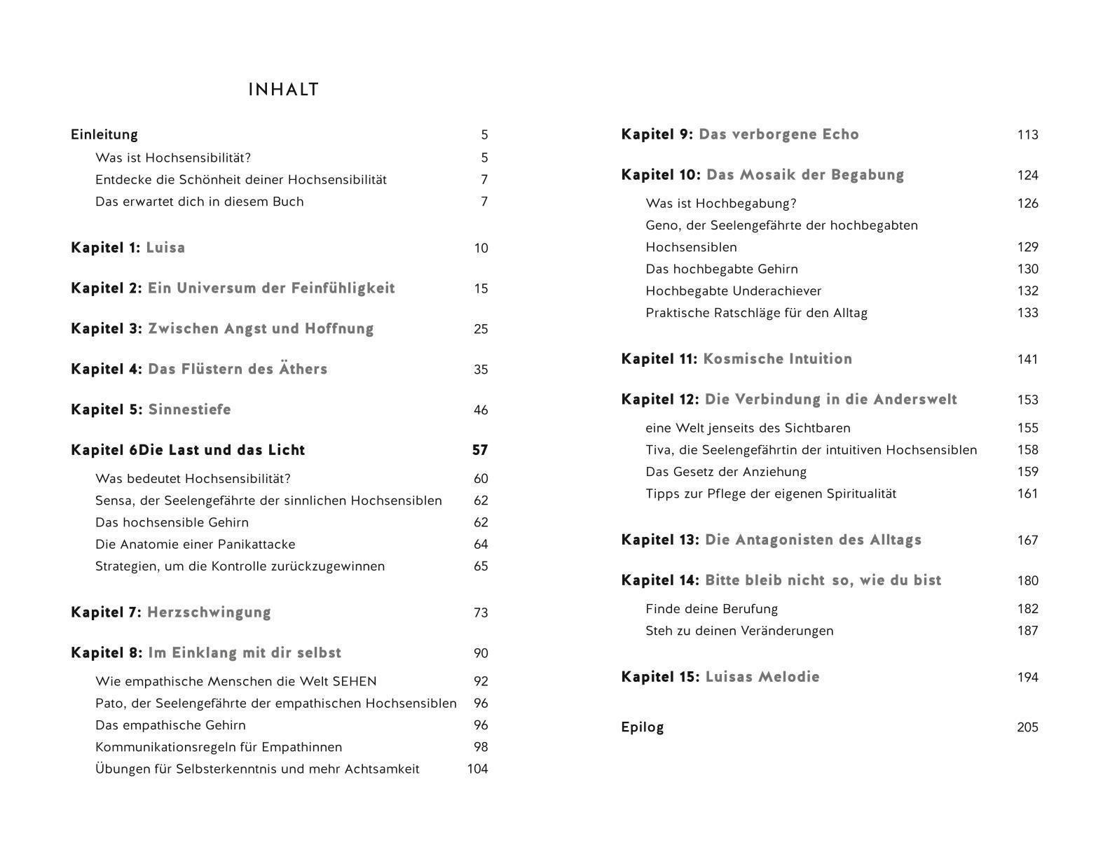 Beispielinhalt (Bild) Feine Sinne, starke Seele