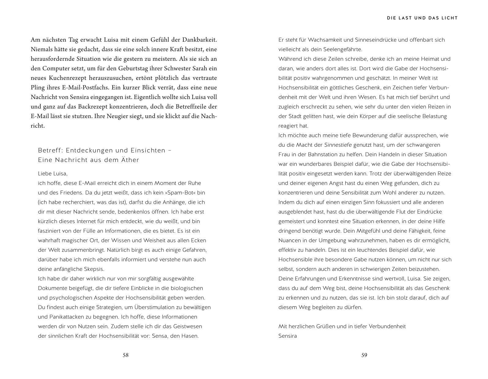 Beispielinhalt (Bild) Feine Sinne, starke Seele