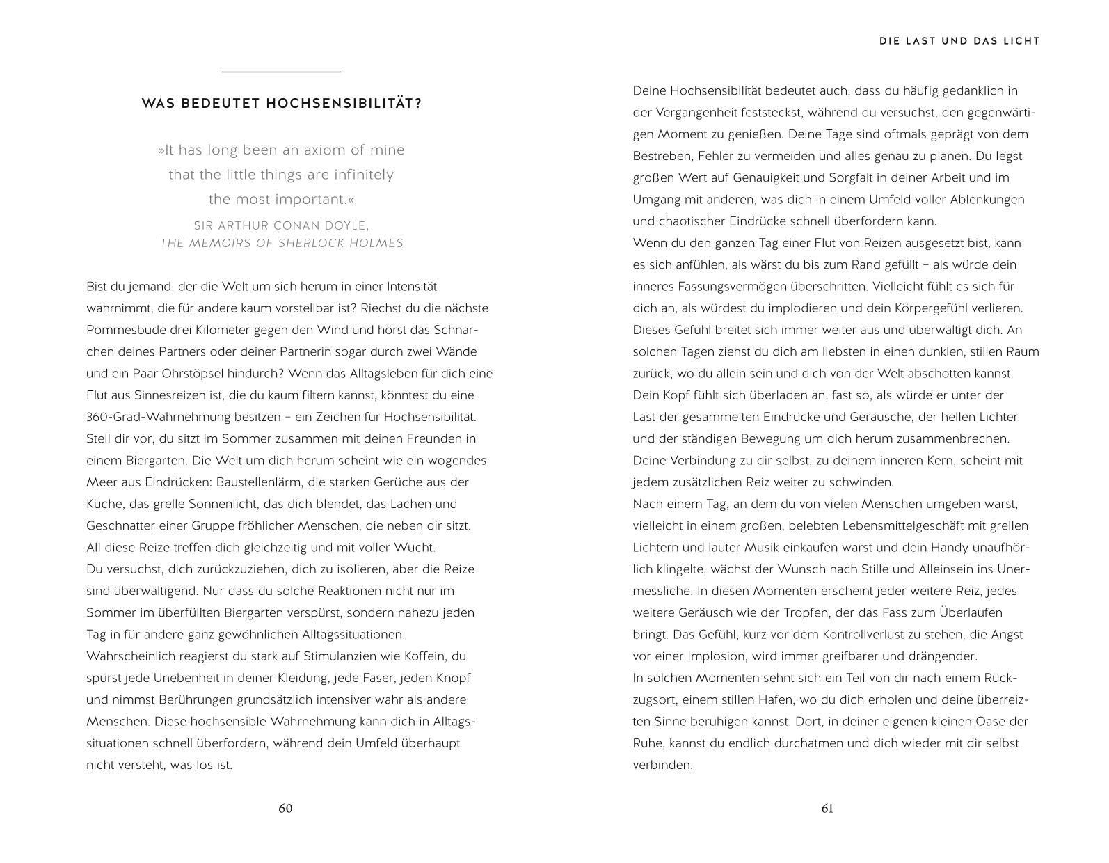 Beispielinhalt (Bild) Feine Sinne, starke Seele