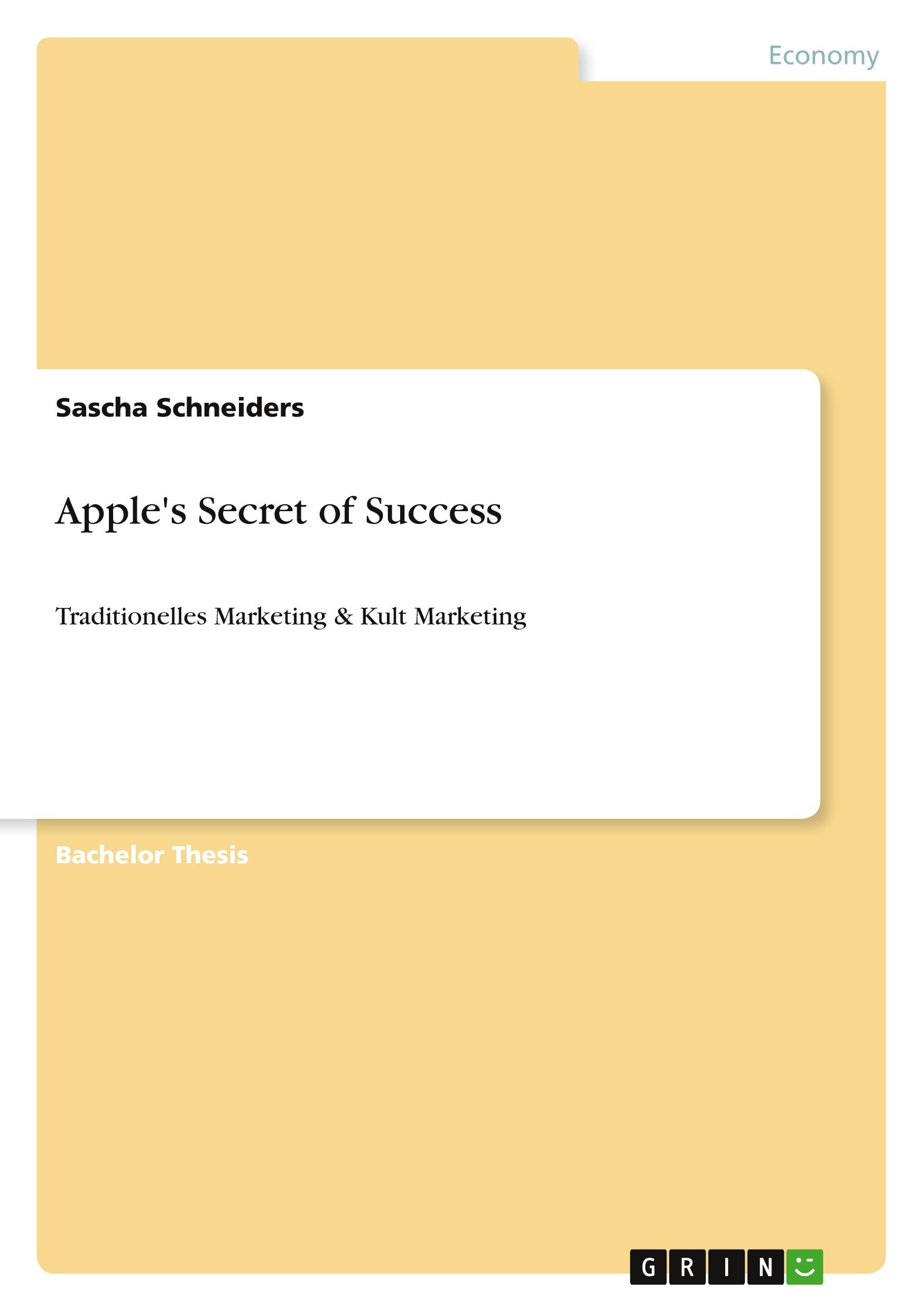 Vorderes Coverbild Apple's Secret of Success