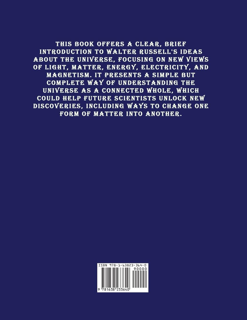 Rückseitencover A New Concept of the Universe