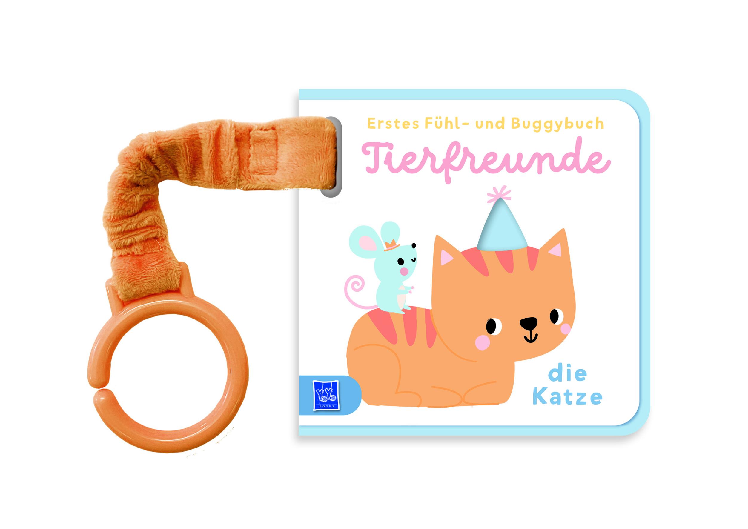 Vorderes Coverbild Erstes Fühl- und Buggybuch: Tierfreunde