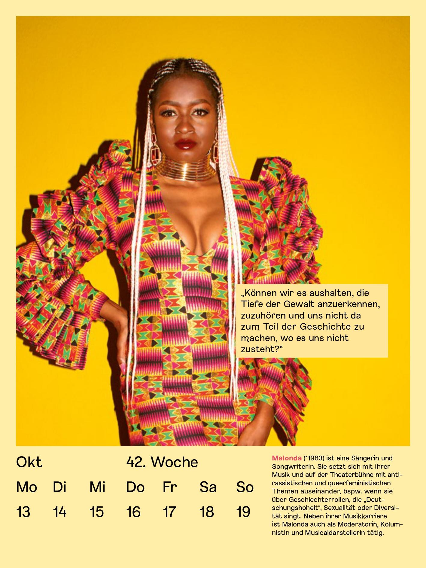 Beispielinhalt (Bild) MISSY Magazine Kalender 2026