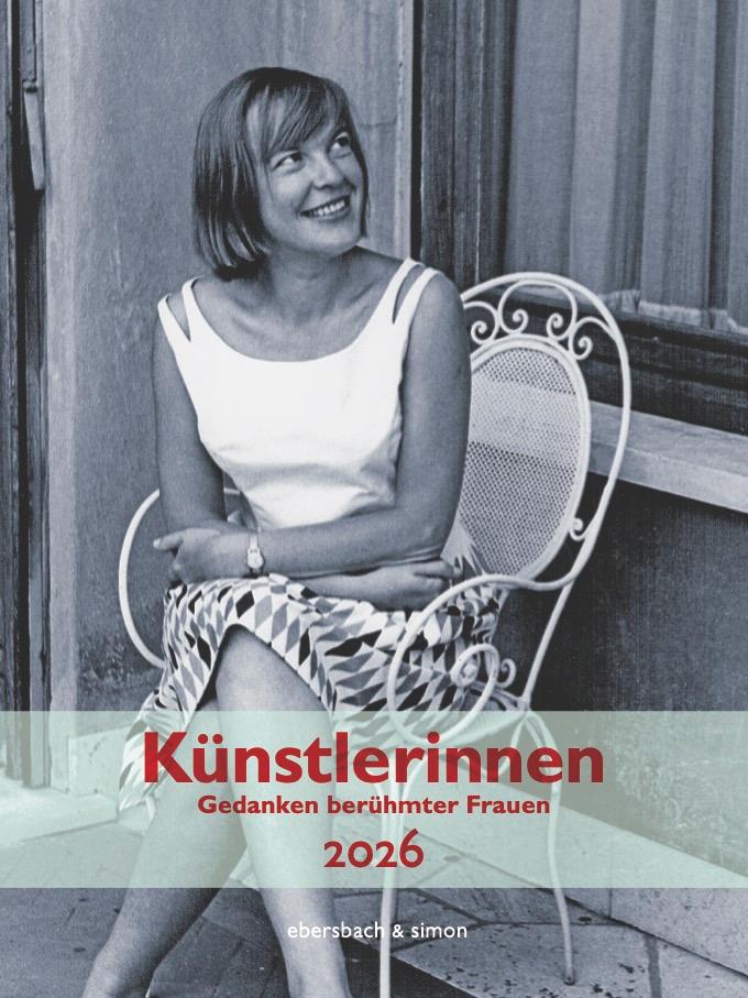 Vorderes Coverbild Künstlerinnen Kalender 2026. Gedanken berühmter Frauen