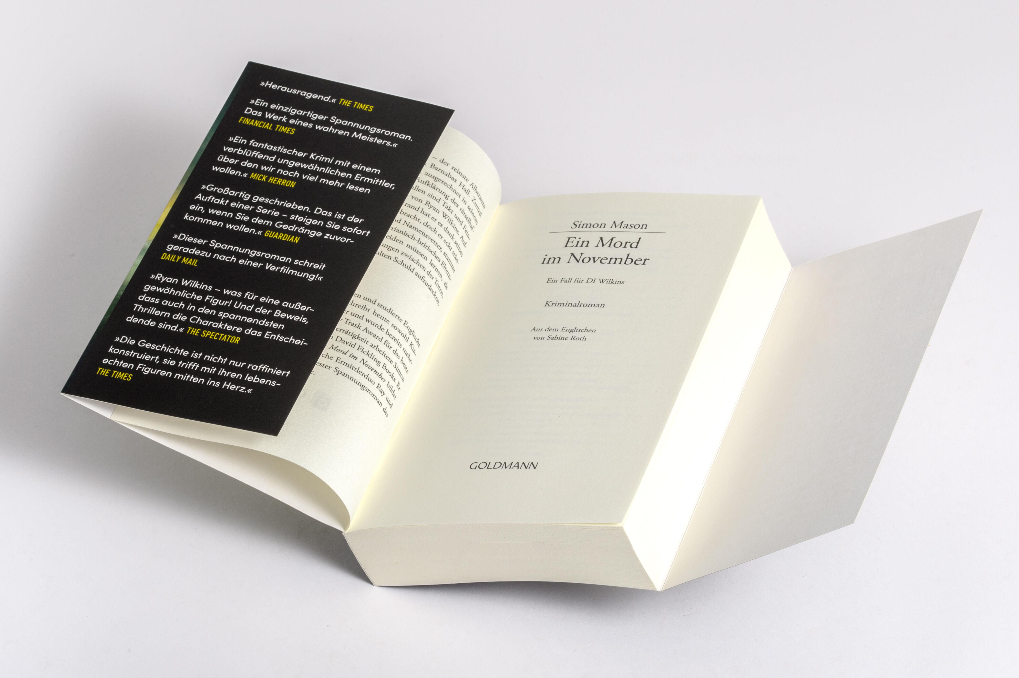 Beispielinhalt (Bild) Ein Mord im November - Ein Fall für DI Wilkins