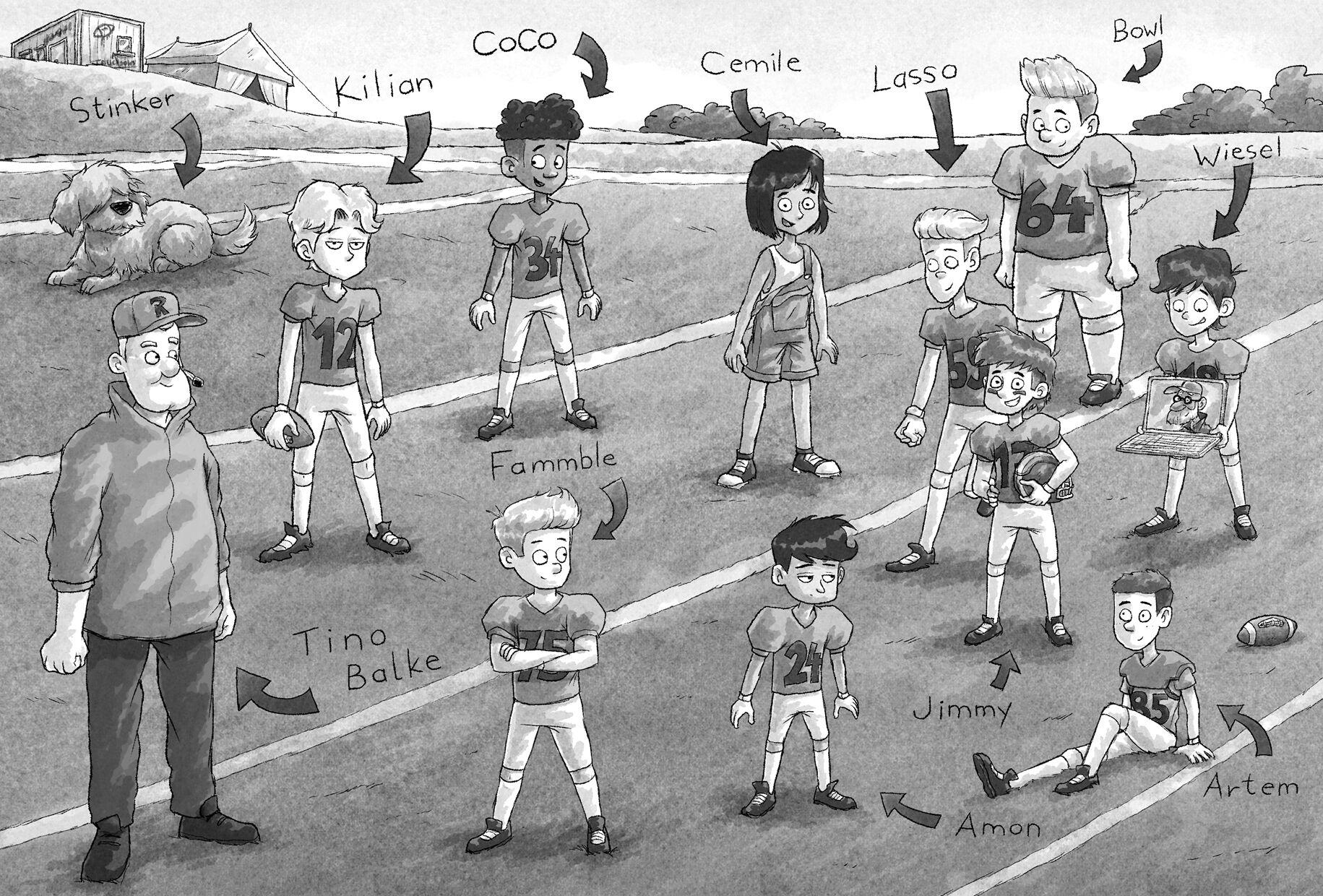 Beispielinhalt (Bild) Die Football-Freunde - Rebels im Superschlamassel