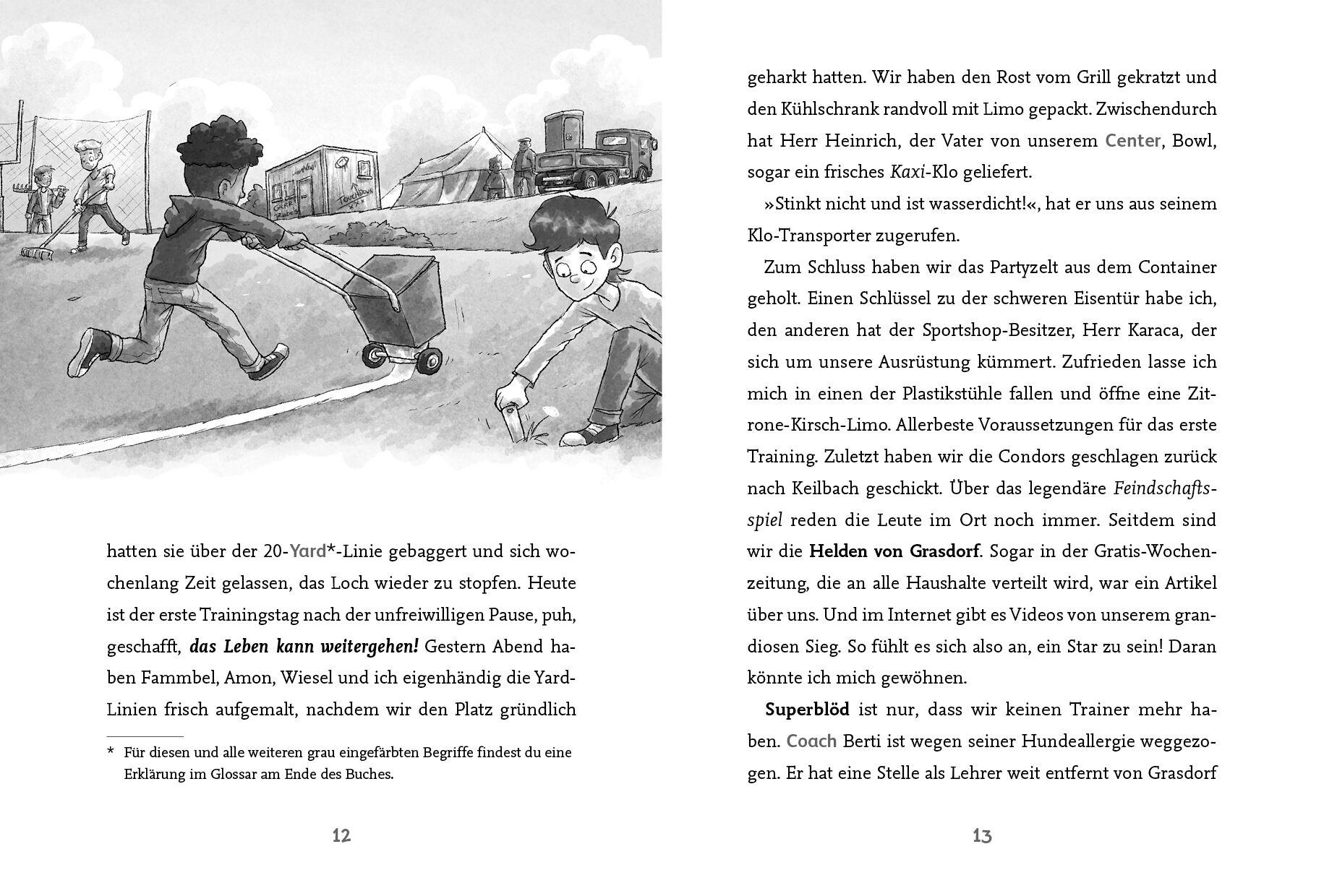 Beispielinhalt (Bild) Die Football-Freunde - Rebels im Superschlamassel