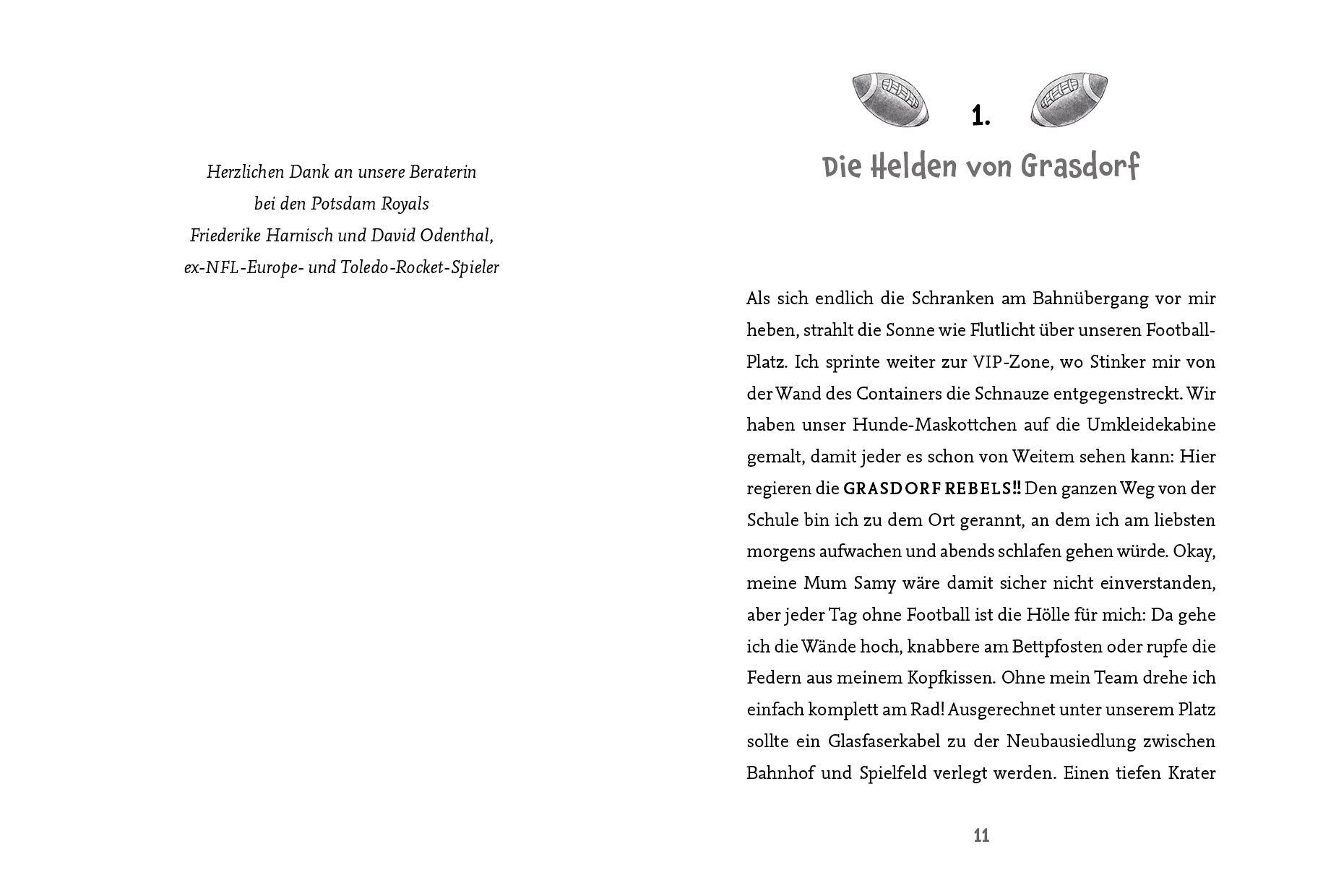 Beispielinhalt (Bild) Die Football-Freunde - Rebels im Superschlamassel