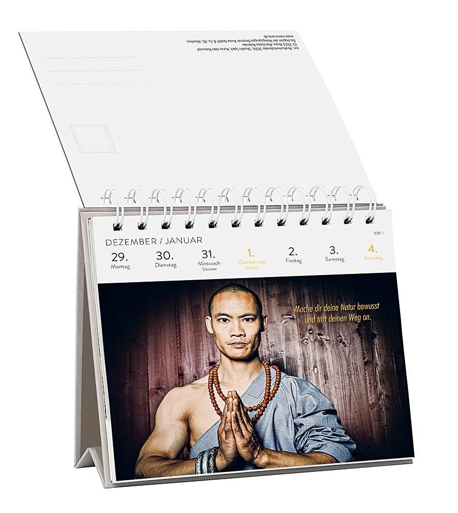 Beispielinhalt (Bild) Postkartenkalender 2026: Shaolin Spirit