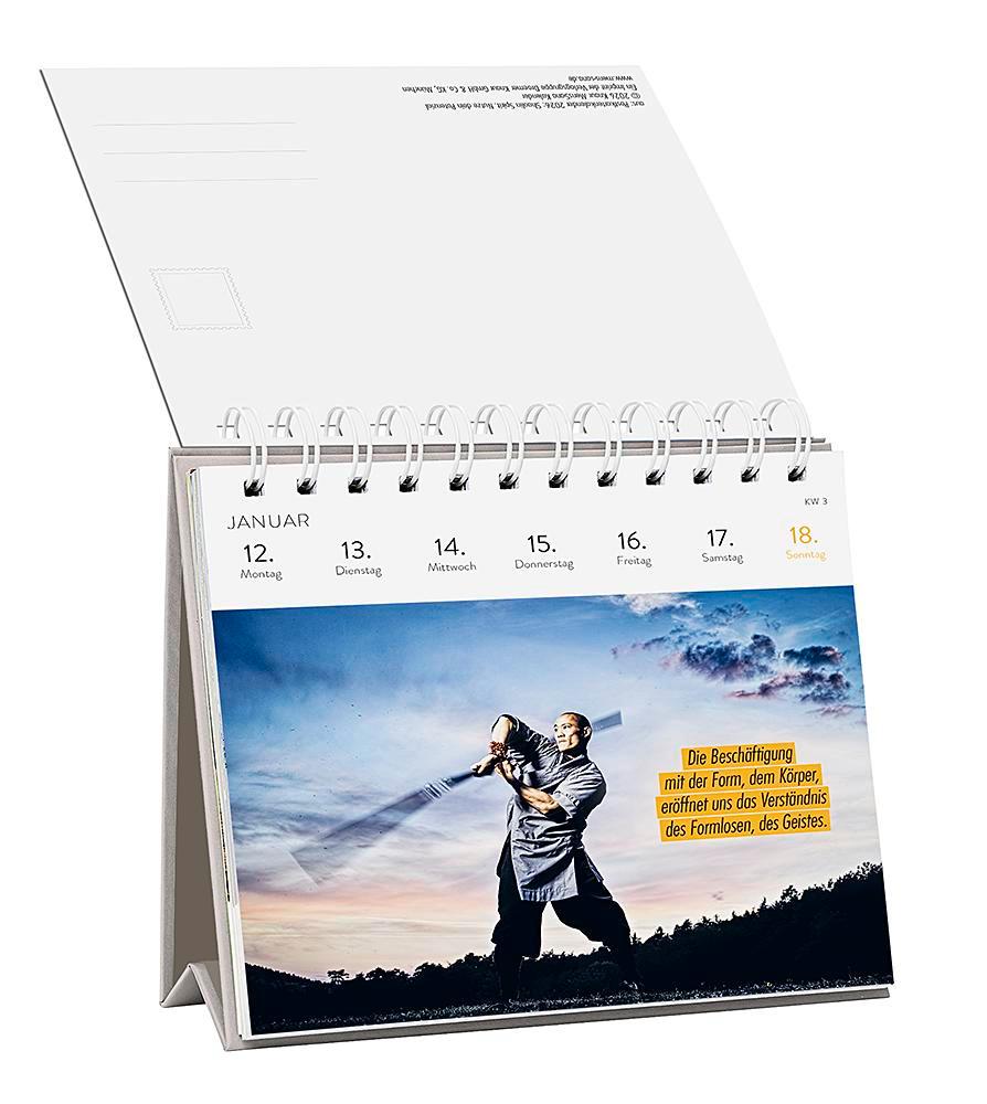 Beispielinhalt (Bild) Postkartenkalender 2026: Shaolin Spirit
