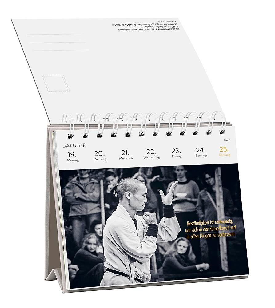 Beispielinhalt (Bild) Postkartenkalender 2026: Shaolin Spirit