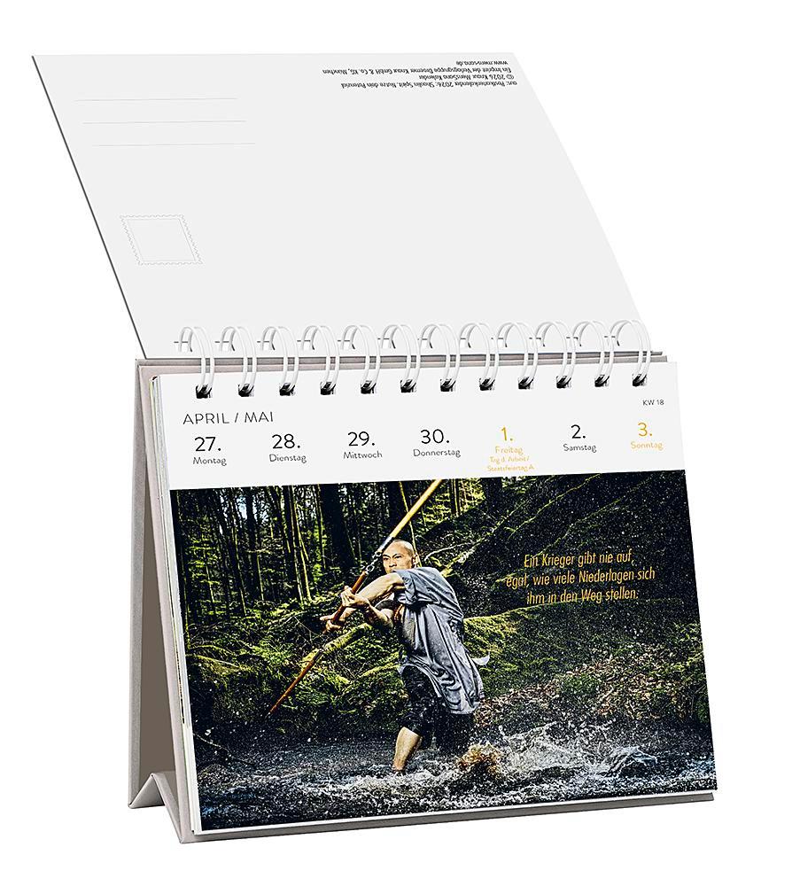 Beispielinhalt (Bild) Postkartenkalender 2026: Shaolin Spirit