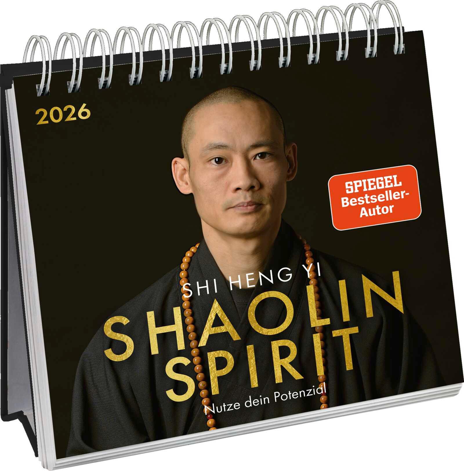 Vorderes Coverbild Postkartenkalender 2026: Shaolin Spirit
