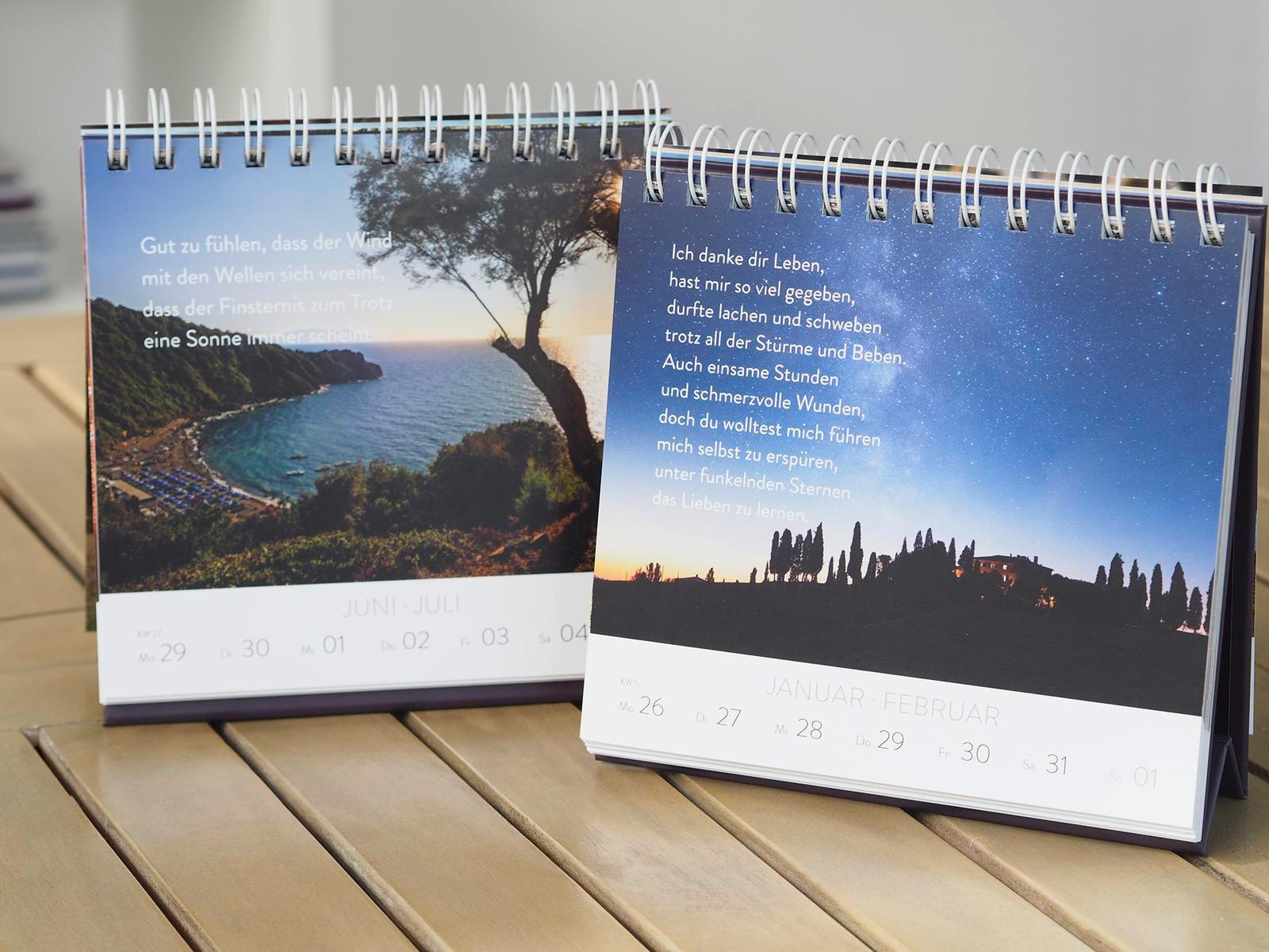 Beispielinhalt (Bild) Wochenkalender 2026: Mit dem Herzen denken